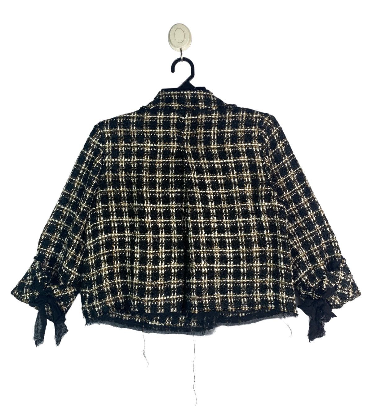 Anna Sui × Vintage Vtg 90s ANNA SUI black label tweed ribben jacket Size S / US 4 / IT 40 - 5 Thumbnail