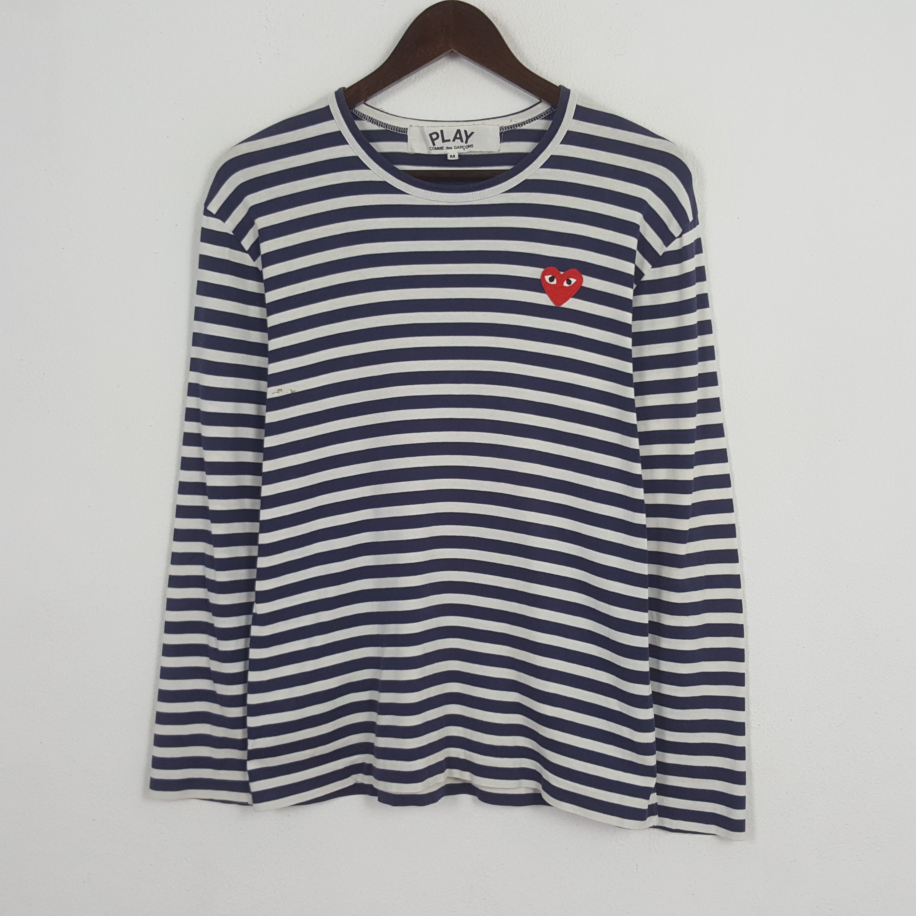 Vintage Comme des Garcons Play Striped Tshirt