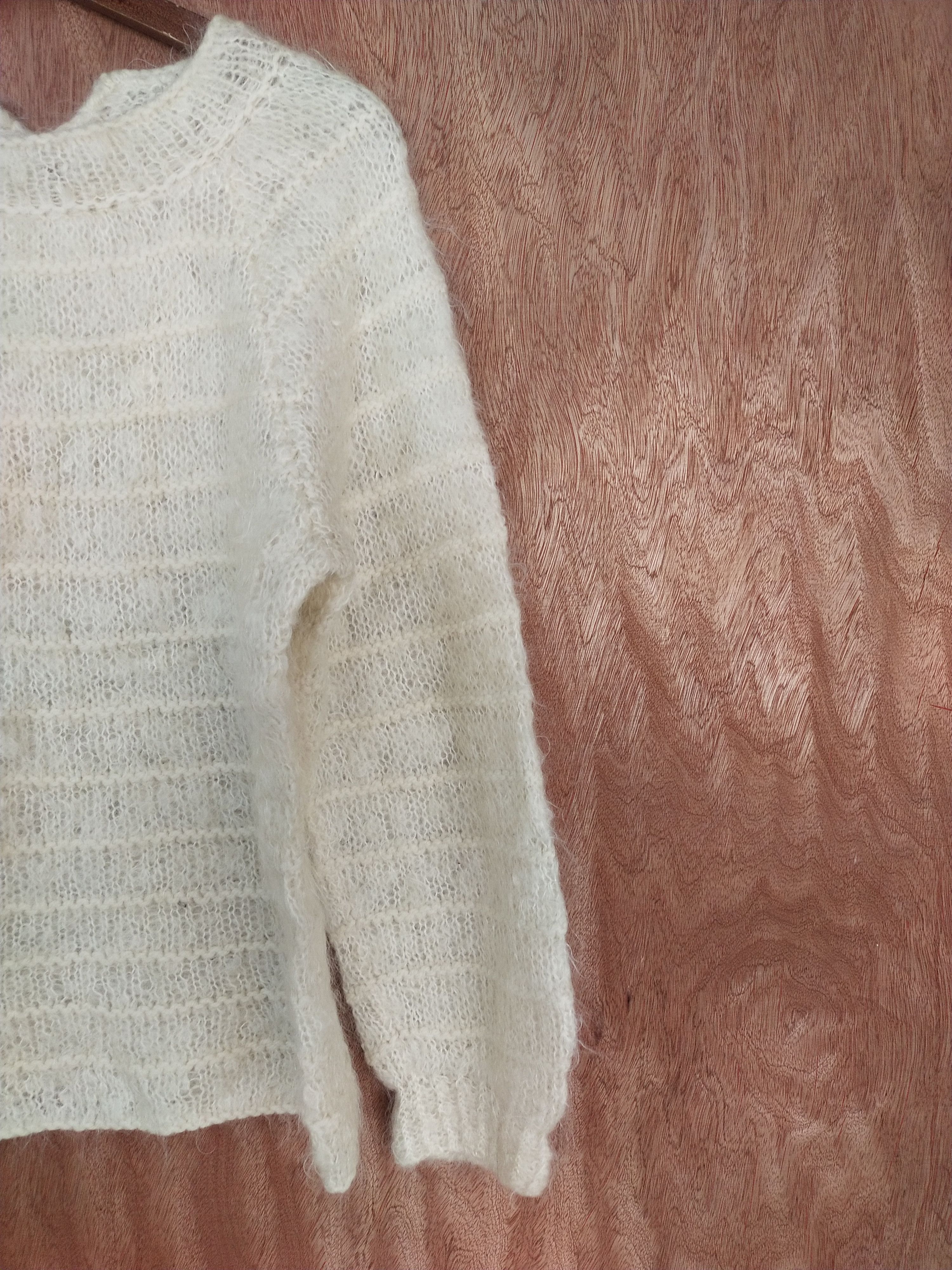 Homespun Knitwear Japan mohair Cream fur vintage knitwear #S147 Size US S / EU 44-46 / 1 - 7 Thumbnail