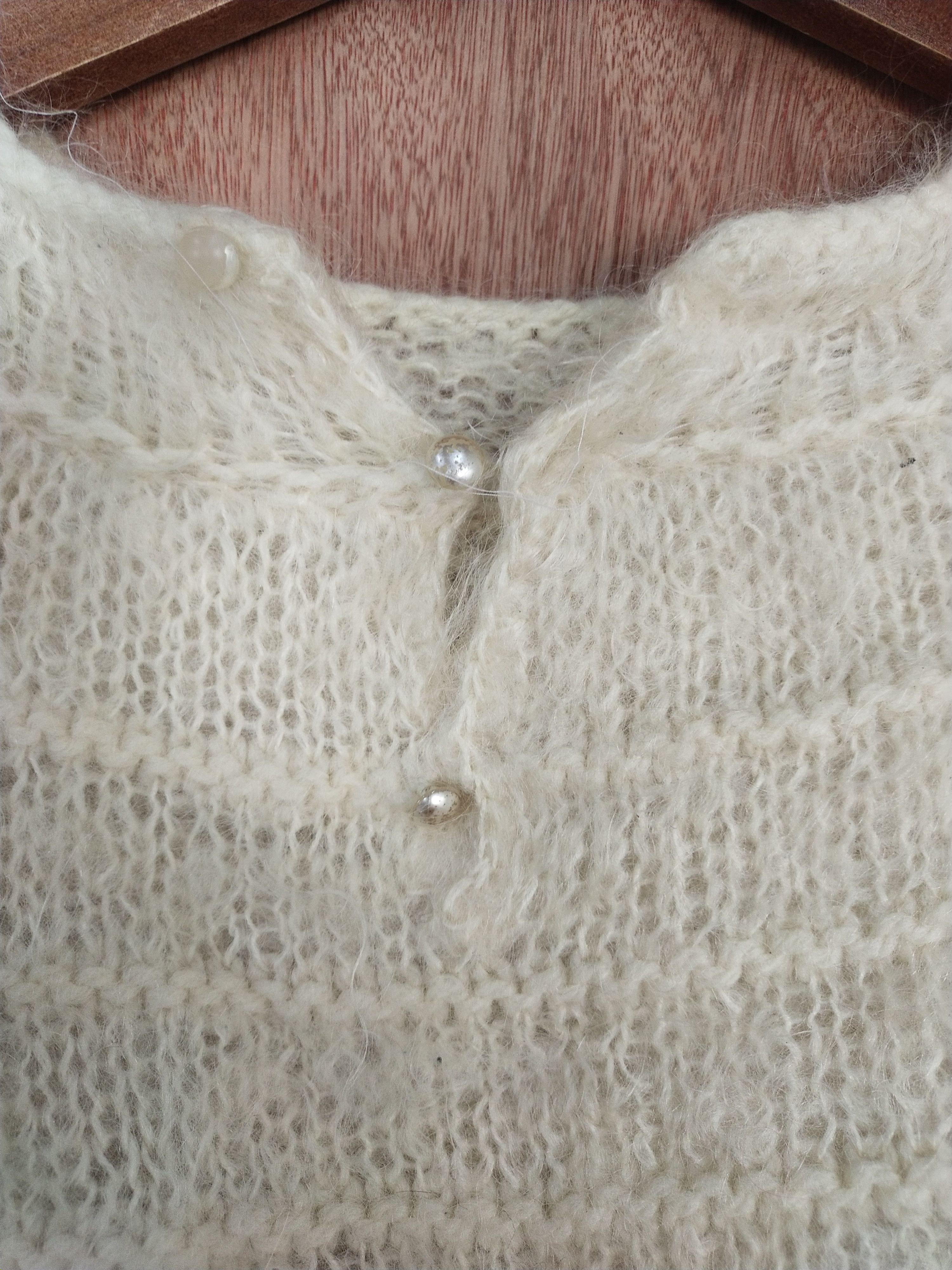Homespun Knitwear Japan mohair Cream fur vintage knitwear #S147 Size US S / EU 44-46 / 1 - 3 Thumbnail