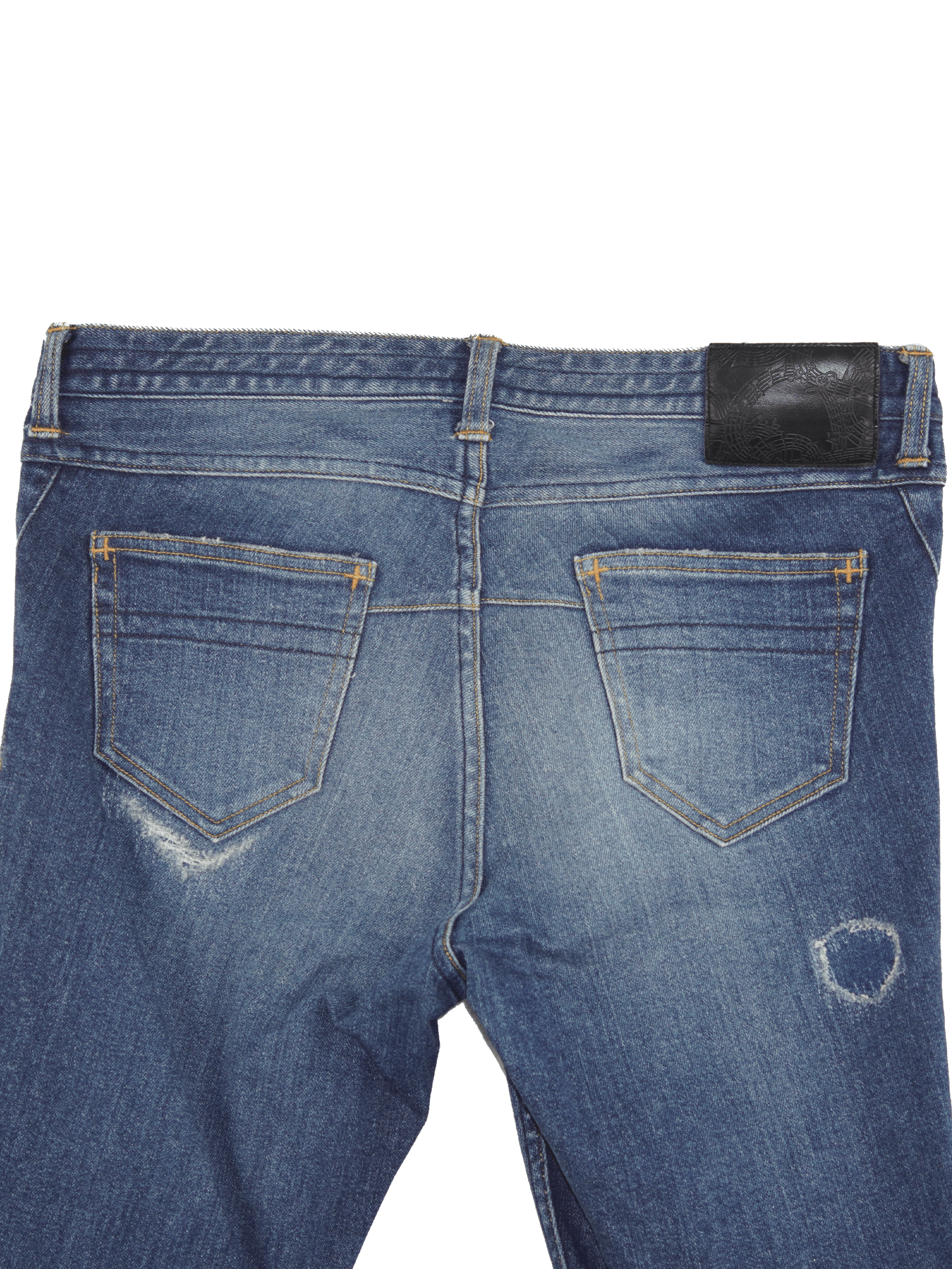 Number (N)ine N(N) Studios Damaged Denim Skinny Size US 33 - 4 Thumbnail