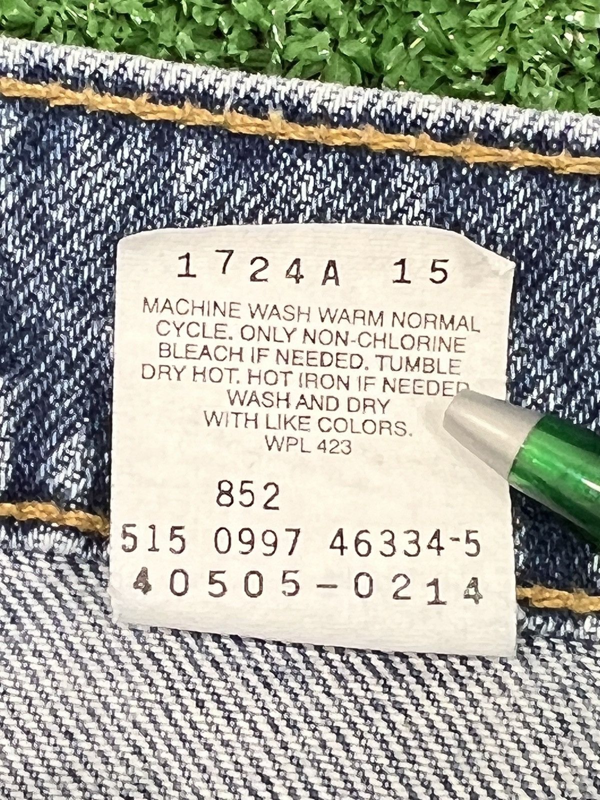 Levi's Vintage 90s Orange Tab 505 Regular Fit Straight Leg Jeans Size 42 - 7 Thumbnail