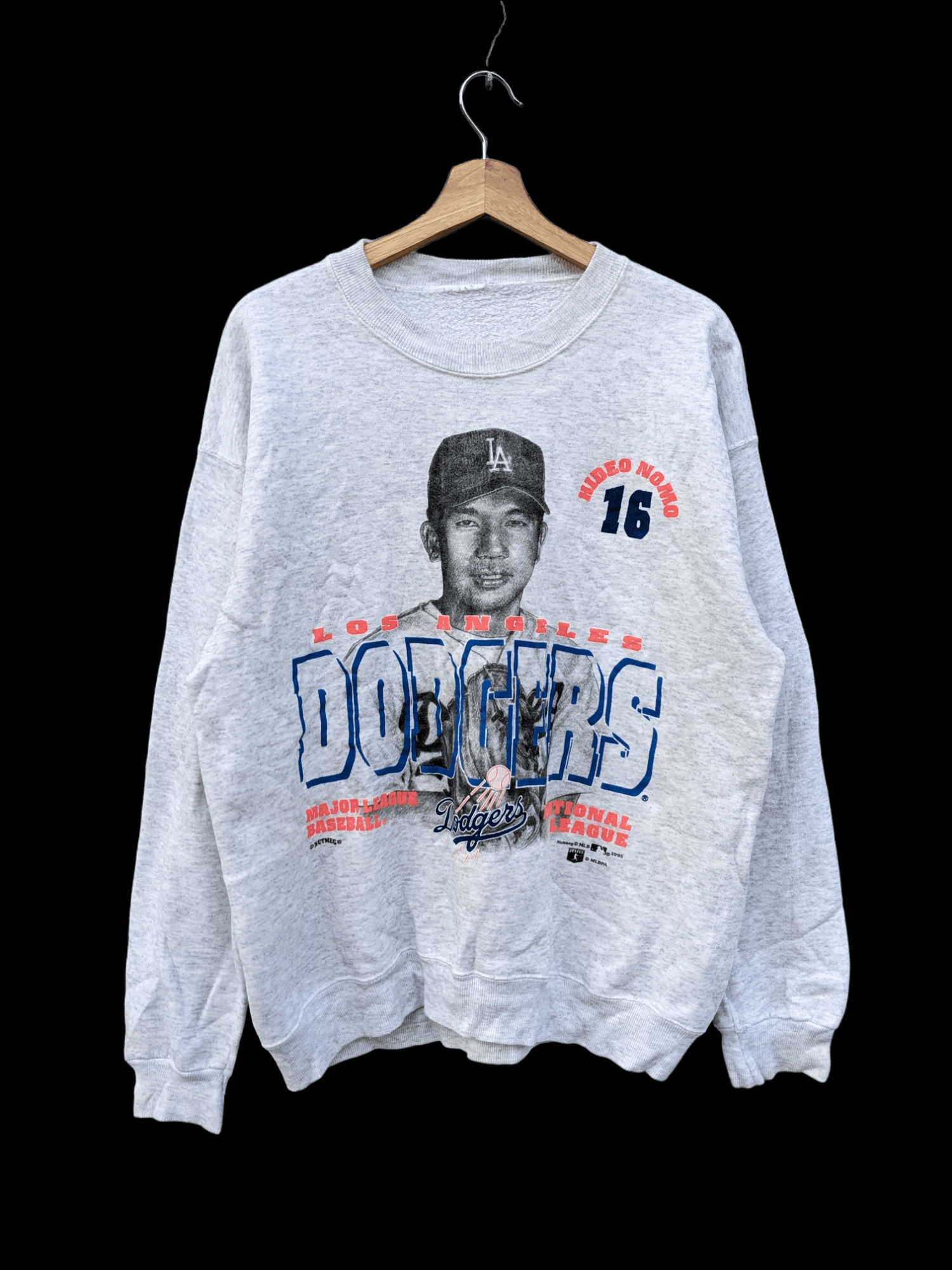 NUTMEG Dodgers NOMO 16 スウェット Vtg Los Angeles Dodgers Baseball Hideo Nomo #16 Nutmeg