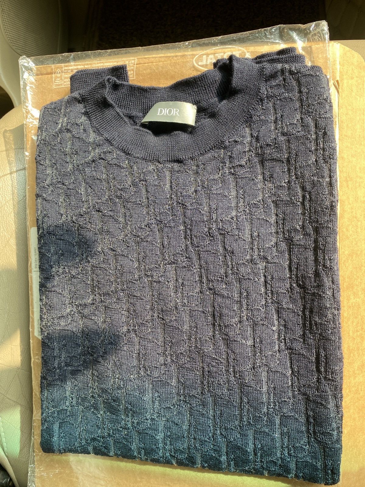 Dior Dior oblique see thru sweater knitwear excellent condition Size US S / EU 44-46 / 1 - 7 Thumbnail