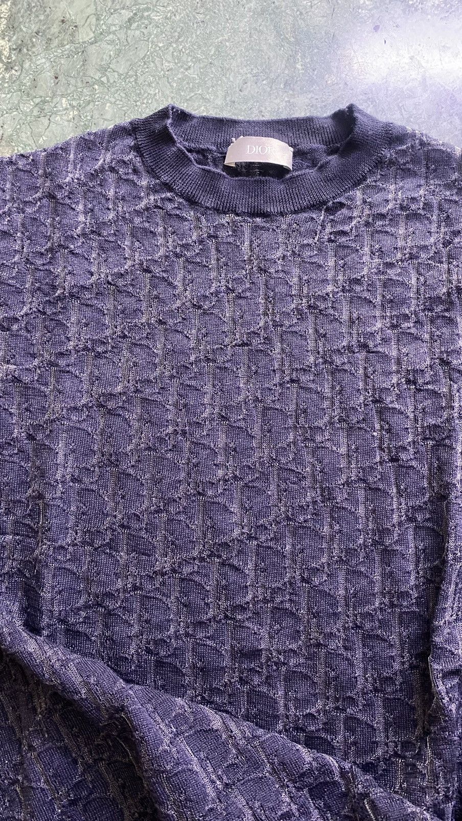 Dior Dior oblique see thru sweater knitwear excellent condition Size US S / EU 44-46 / 1 - 2 Thumbnail