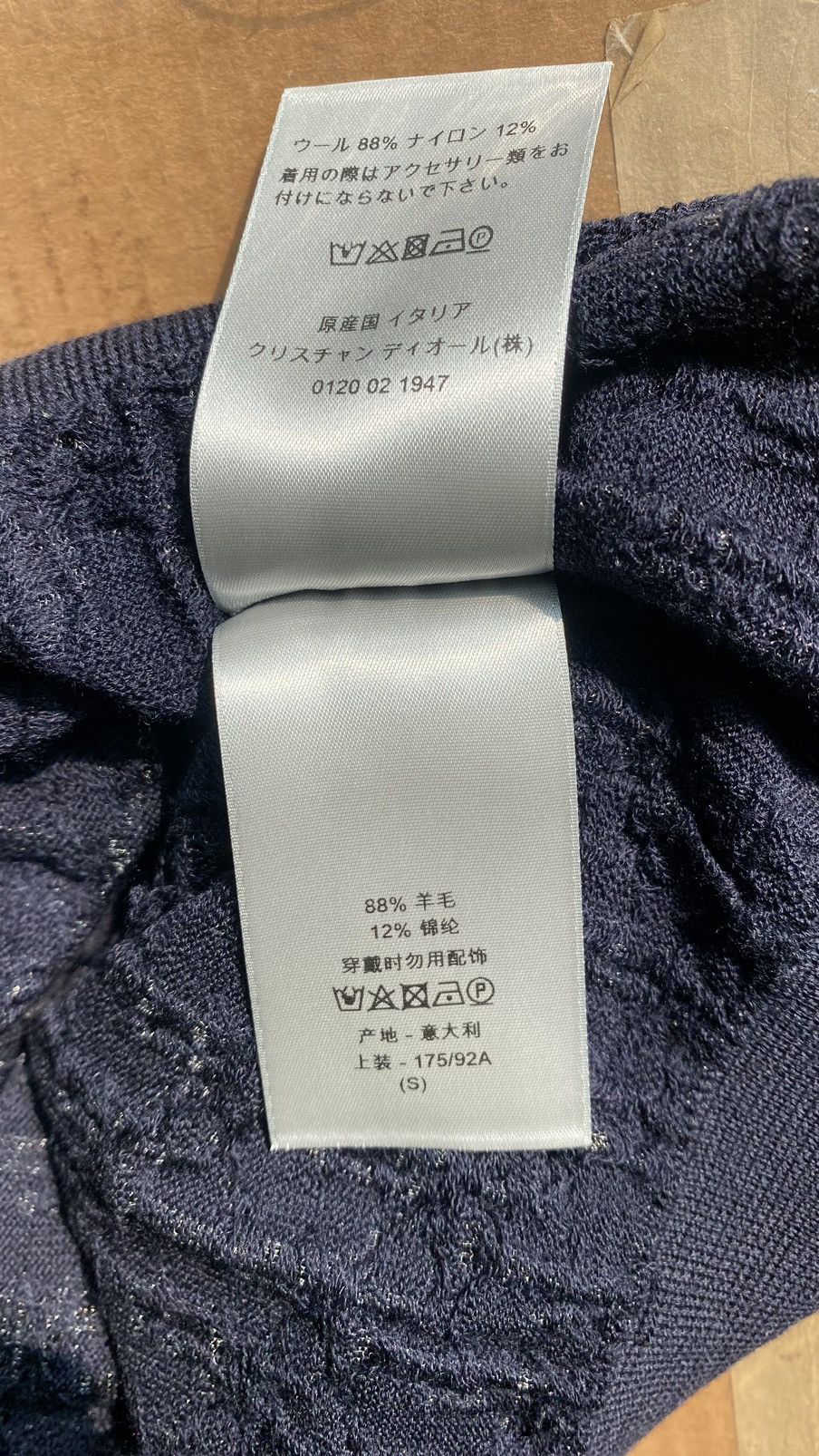 Dior Dior oblique see thru sweater knitwear excellent condition Size US S / EU 44-46 / 1 - 9 Thumbnail
