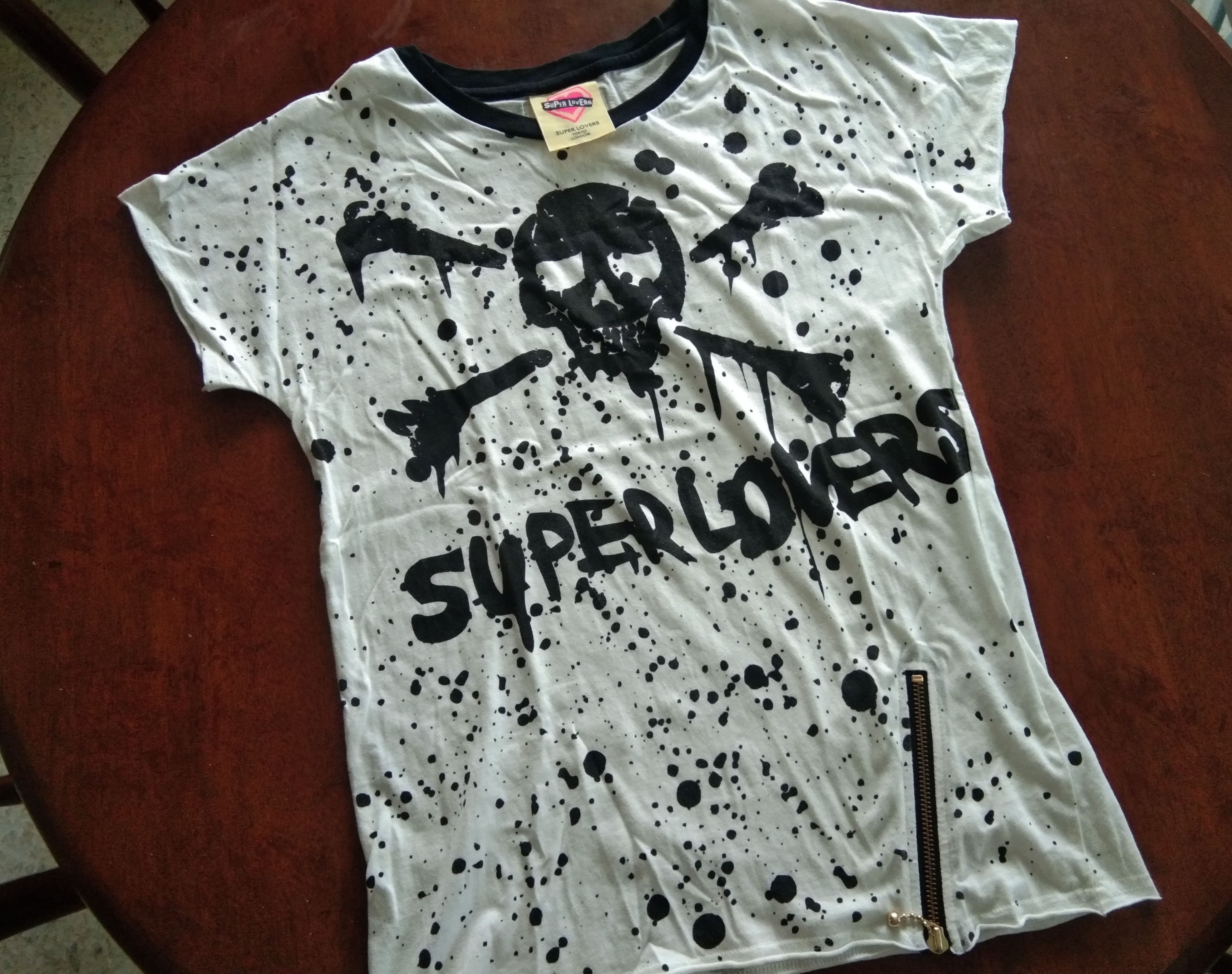 Japanese Brand Super Lovers Punk girl women tshirt AOP fullprint harajuku Size ONE SIZE - 2 Thumbnail