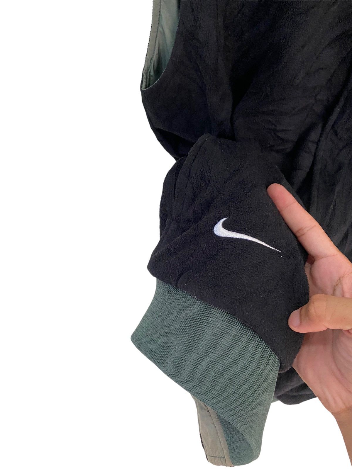 Nike 🔥VINTAGE NIKE SWOOSH NYLON REVERSIBLE FLEECE VEST JACKET Size US XL / EU 56 / 4 - 7 Thumbnail