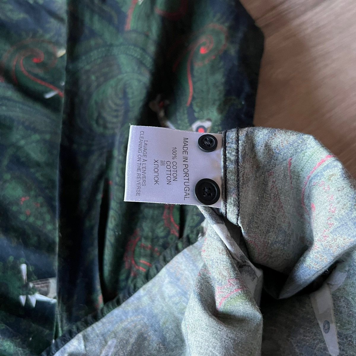 Designer × Givenchy Givenchy Green/Olive Designer Shirt Size US L / EU 52-54 / 3 - 7 Thumbnail
