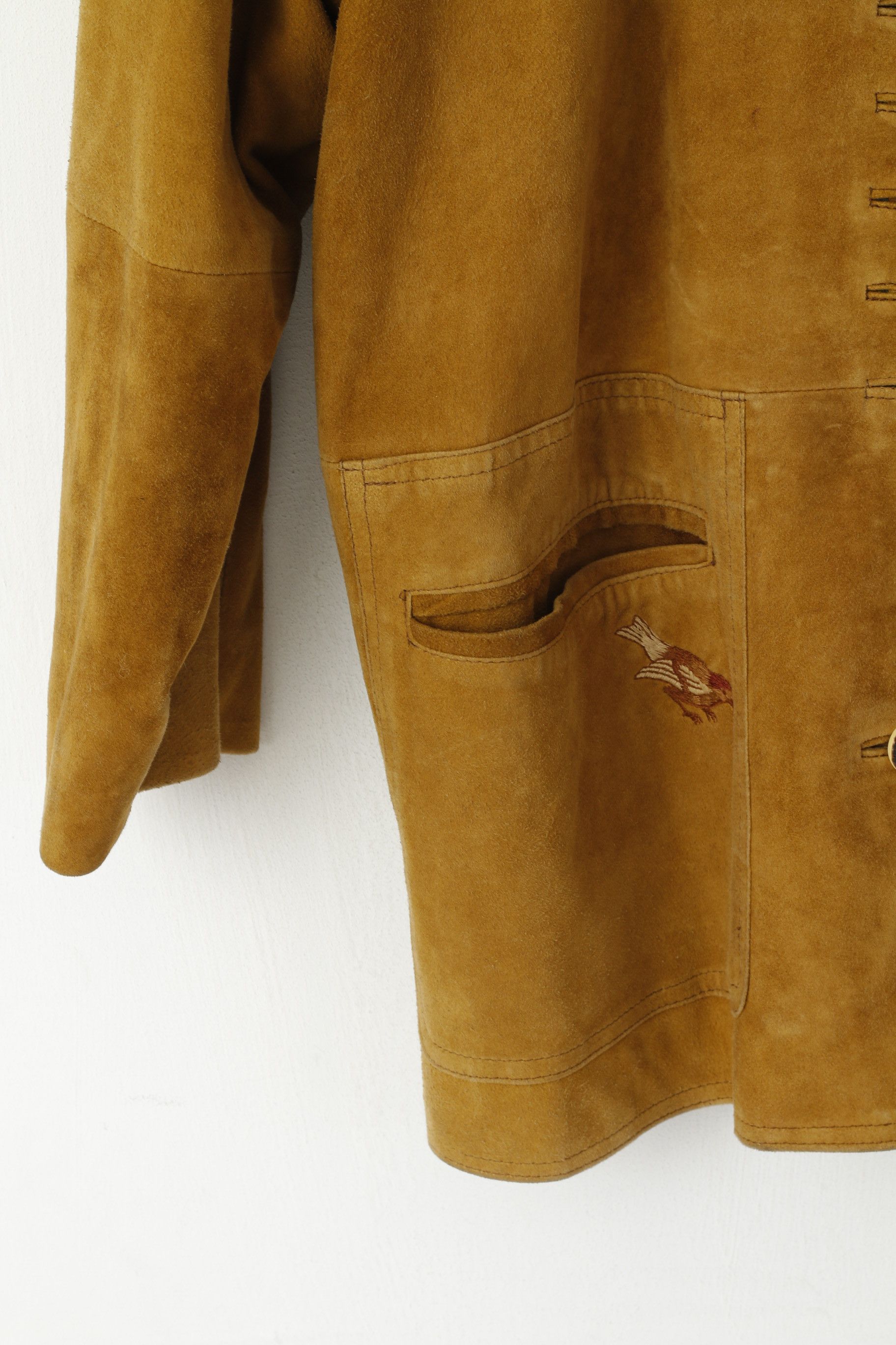Vintage Ledermüller Solingen Women 40 Jacket Camel Leather 9250 Size M / US 6-8 / IT 42-44 - 7 Thumbnail