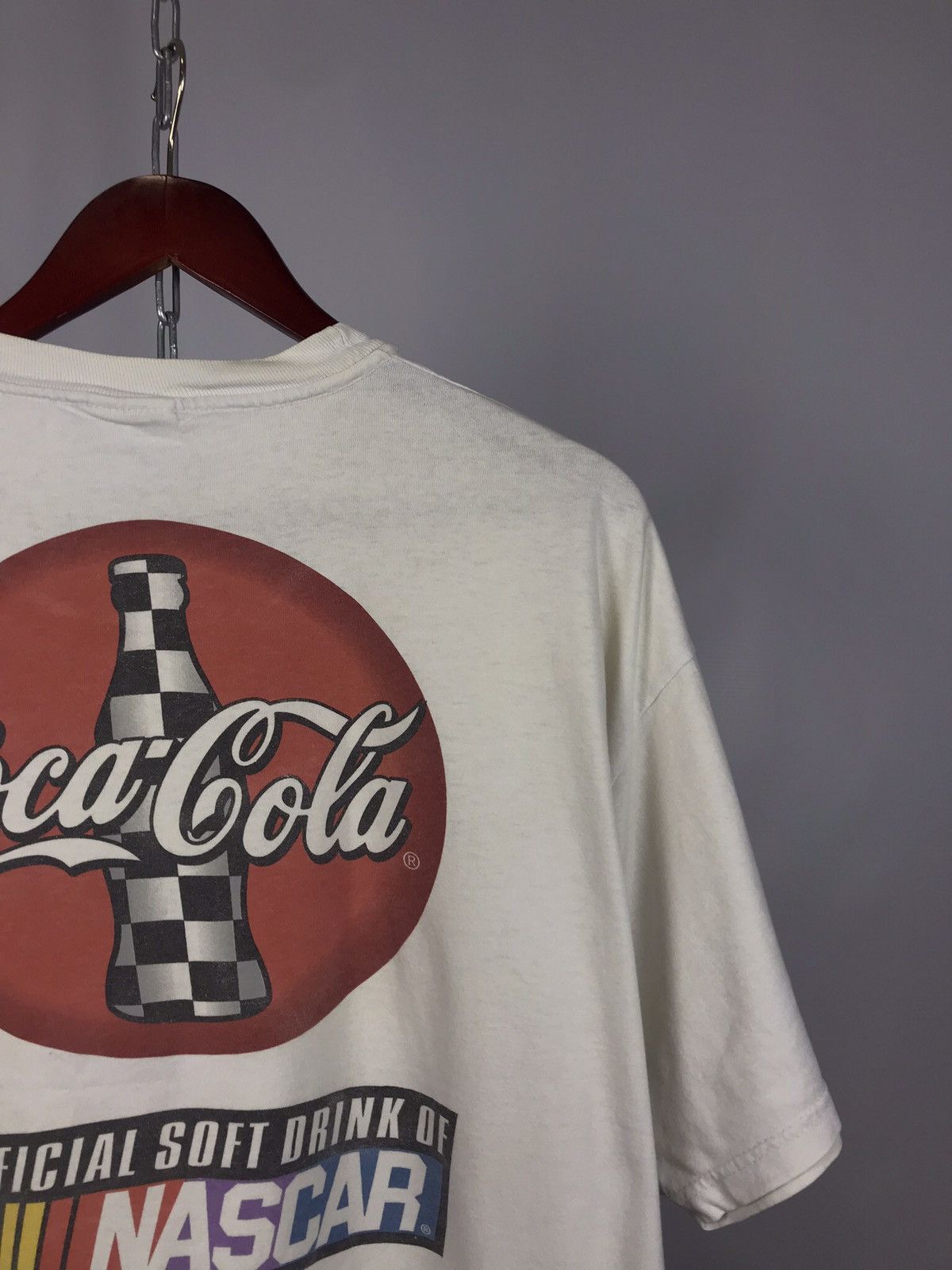 NASCAR Coca Cola x NASCAR vintage cult racing overprinted tee Size US XL / EU 56 / 4 - 5 Thumbnail