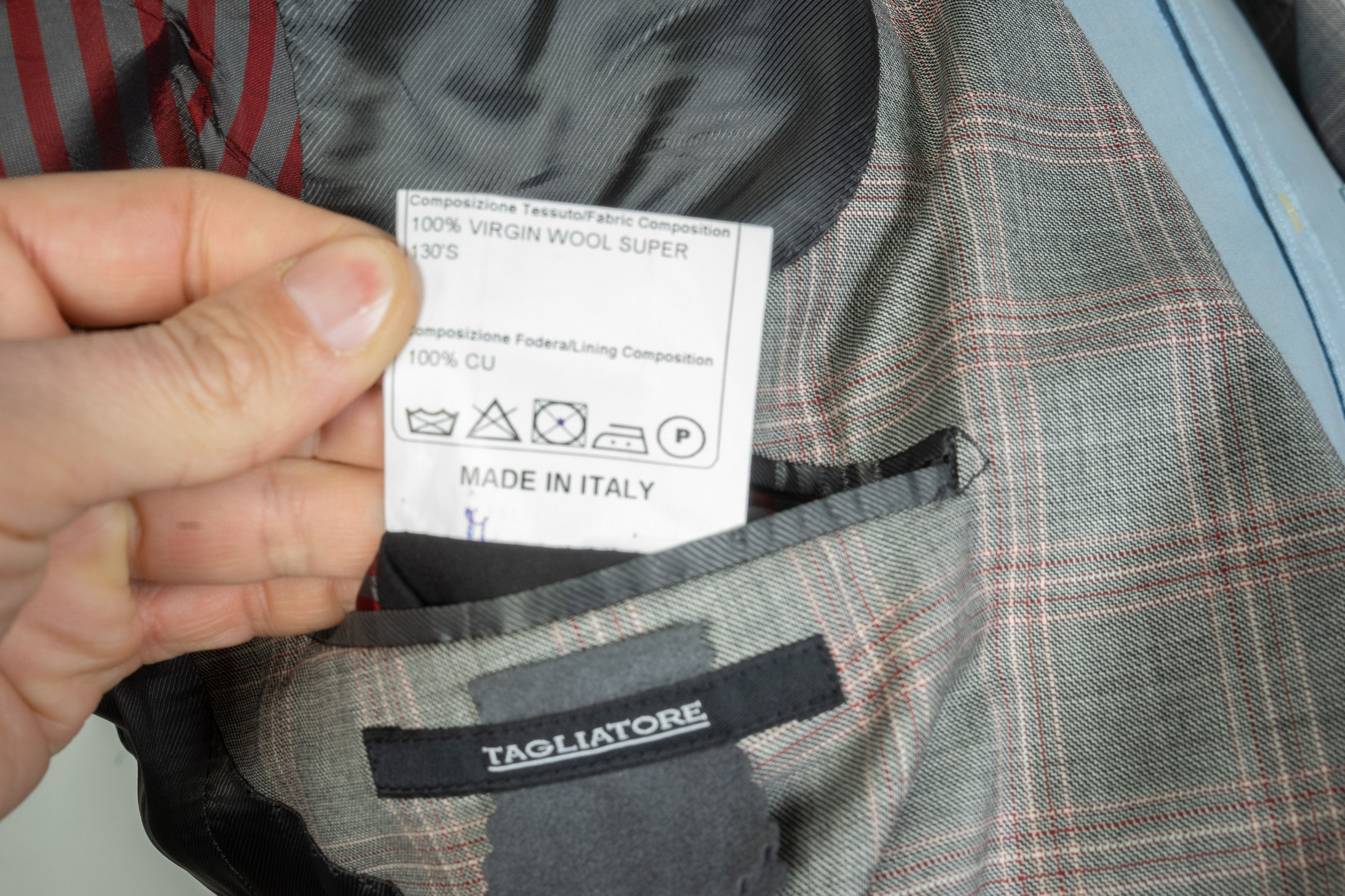 【美品TAGLIATORE】ラペルピン&スーツREDA. Super 130's Tagliatore Wool Super 130s Blazer