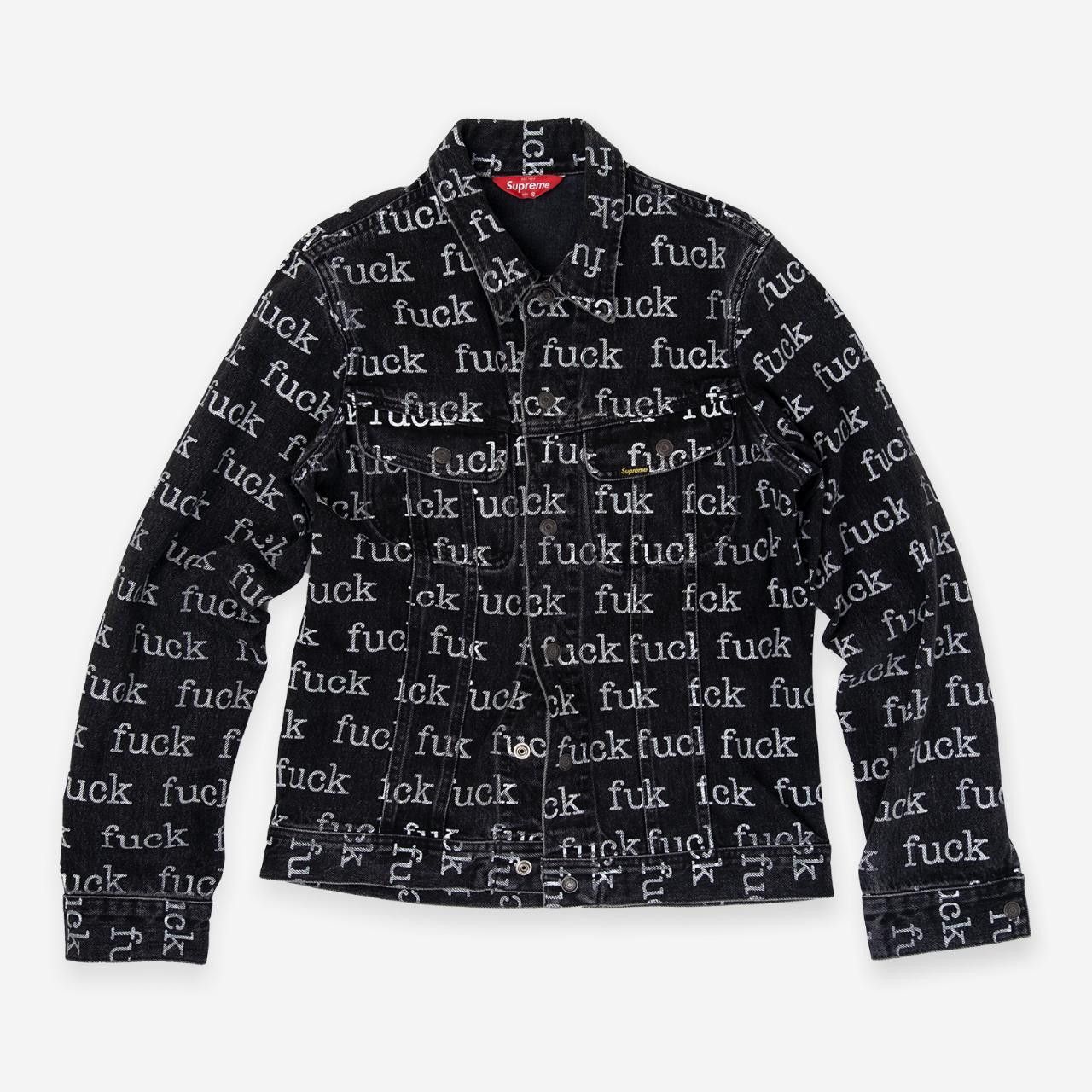 image of Supreme Fuck Jean Denim Jacket Ss 2013 in Black, Men's (Size Small)