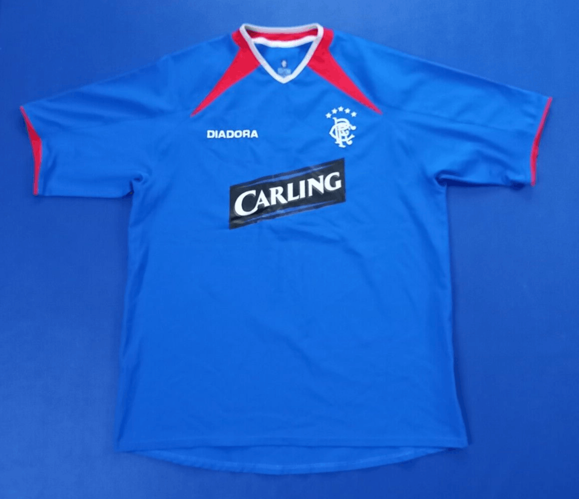 Maillot de football vintage des Glasgow Rangers 2002-2003 DIADORA