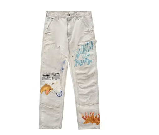 oob1oizoo0123 Cactus Jack Painters Imagination Pant in White