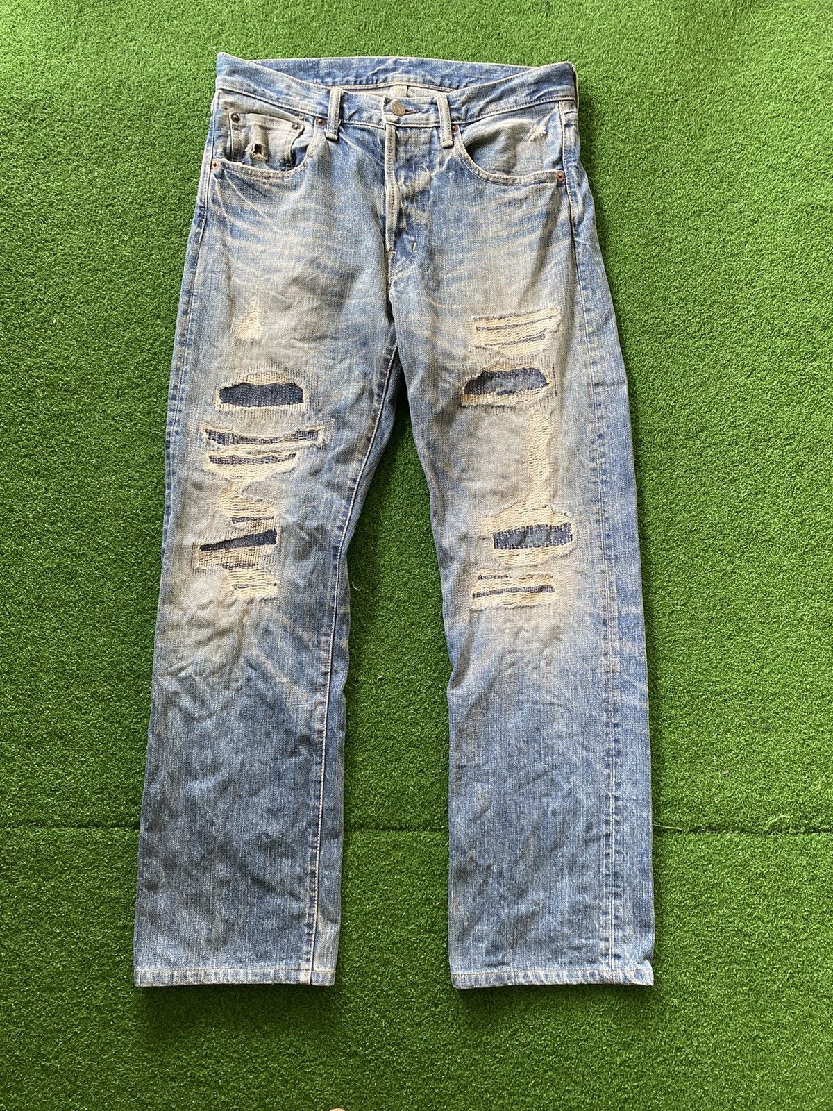 Japanese Brand Distressed Spellbound Jeans Size US 30 / EU 46 - 1 Thumbnail