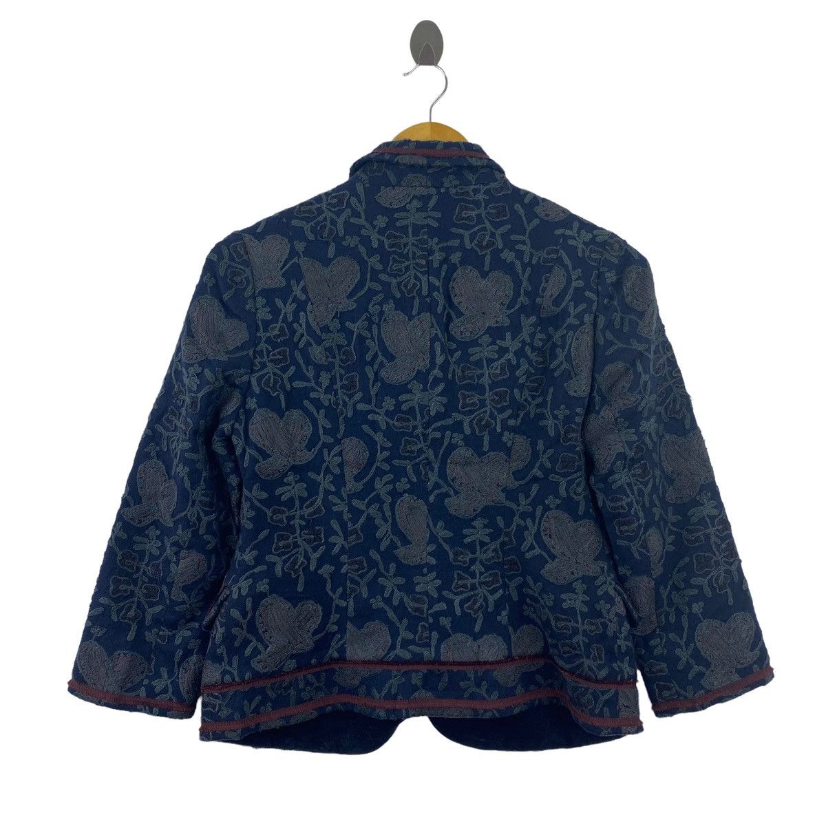 Donna Karan DONNA KARAN New York DKNY Flower Embroid Overprint Blazer Size S / US 4 / IT 40 - 10 Thumbnail