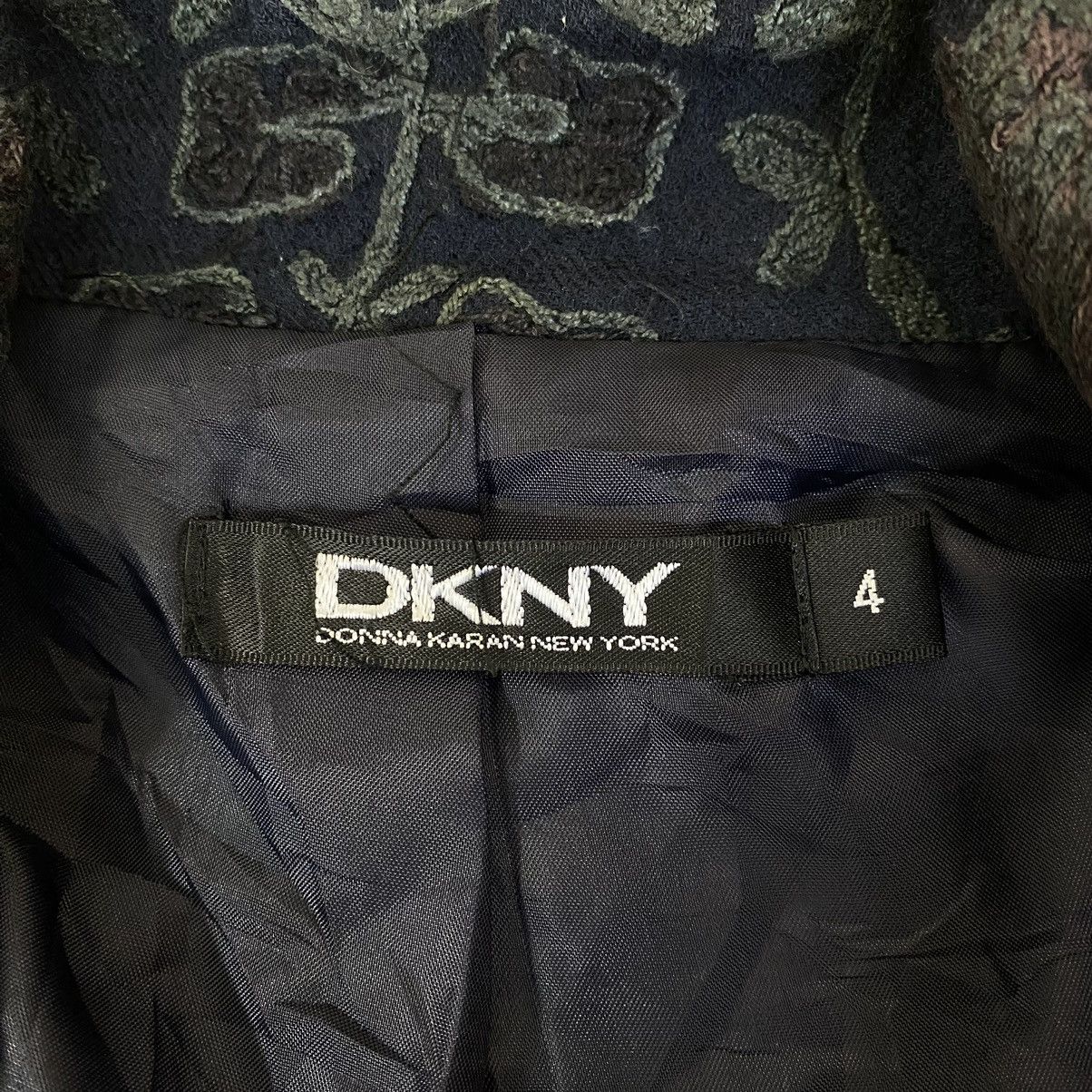 Donna Karan DONNA KARAN New York DKNY Flower Embroid Overprint Blazer Size S / US 4 / IT 40 - 4 Thumbnail