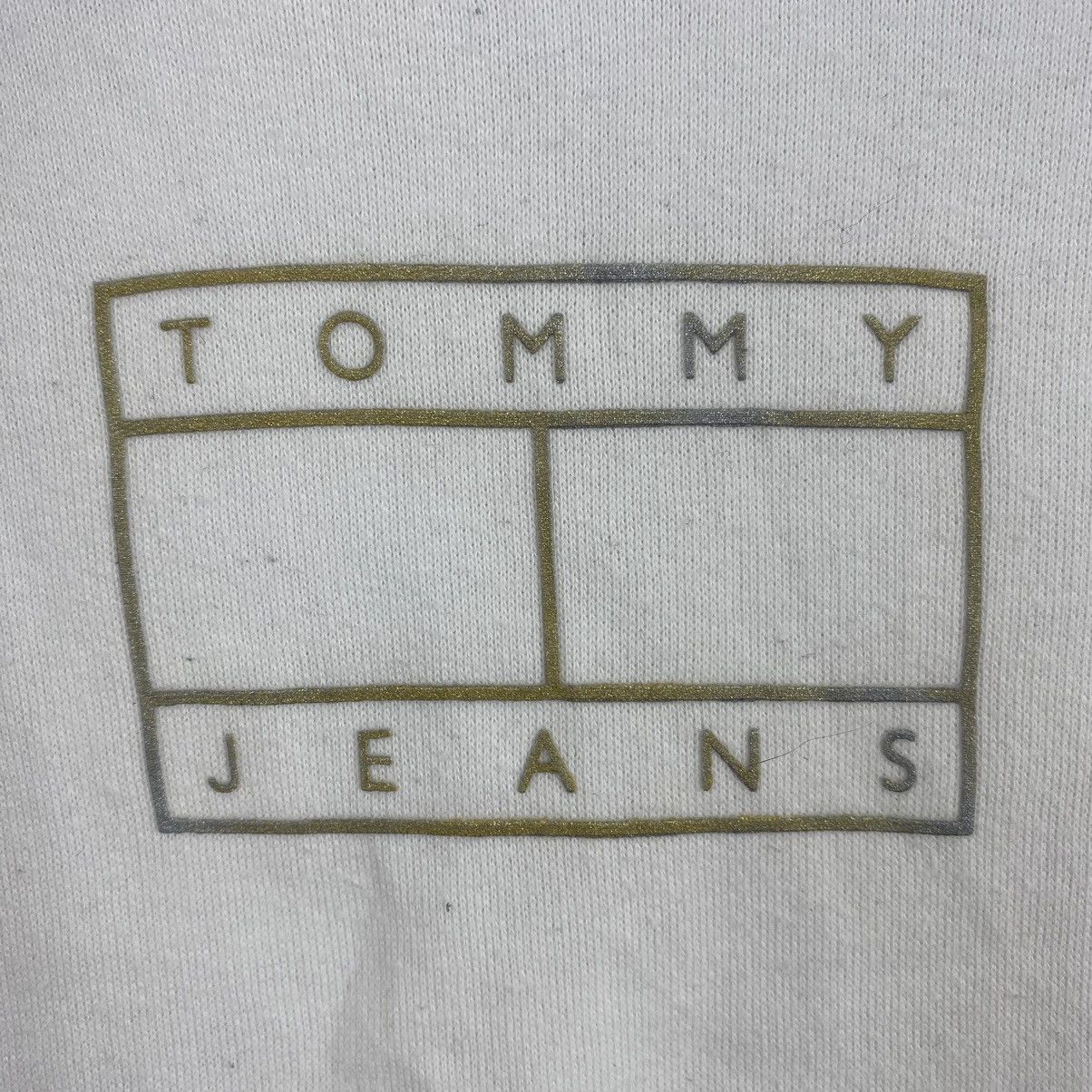 Vintage TOMMY JEANS Challenge Court Embroidered Logo White Hoodie Size US XS / EU 42 / 0 - 3 Thumbnail