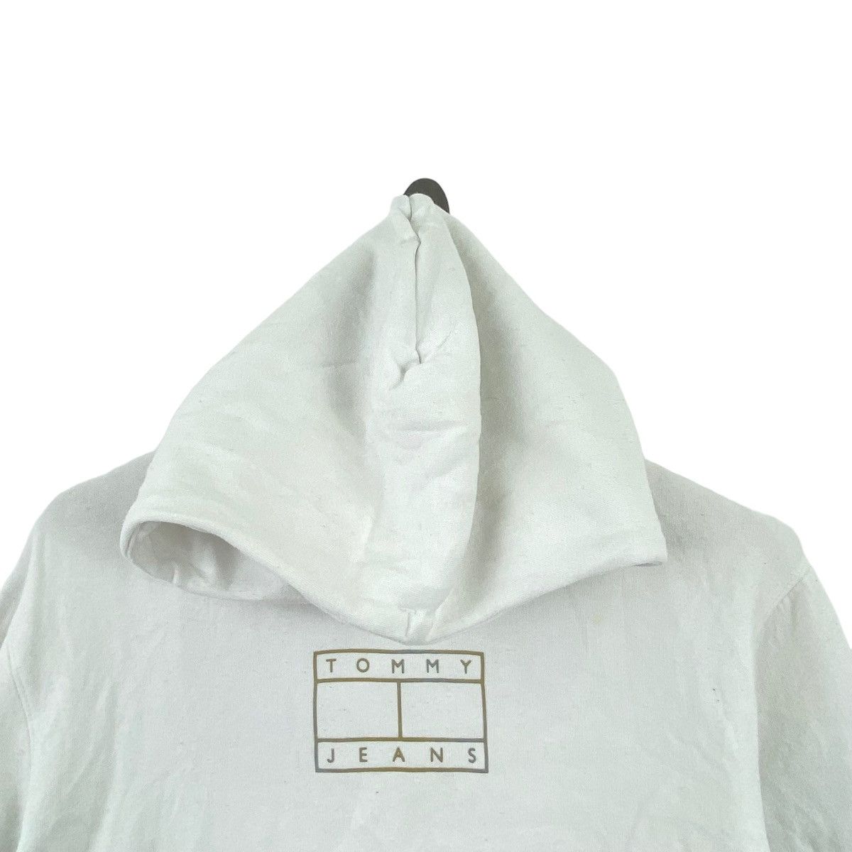 Vintage TOMMY JEANS Challenge Court Embroidered Logo White Hoodie Size US XS / EU 42 / 0 - 2 Thumbnail