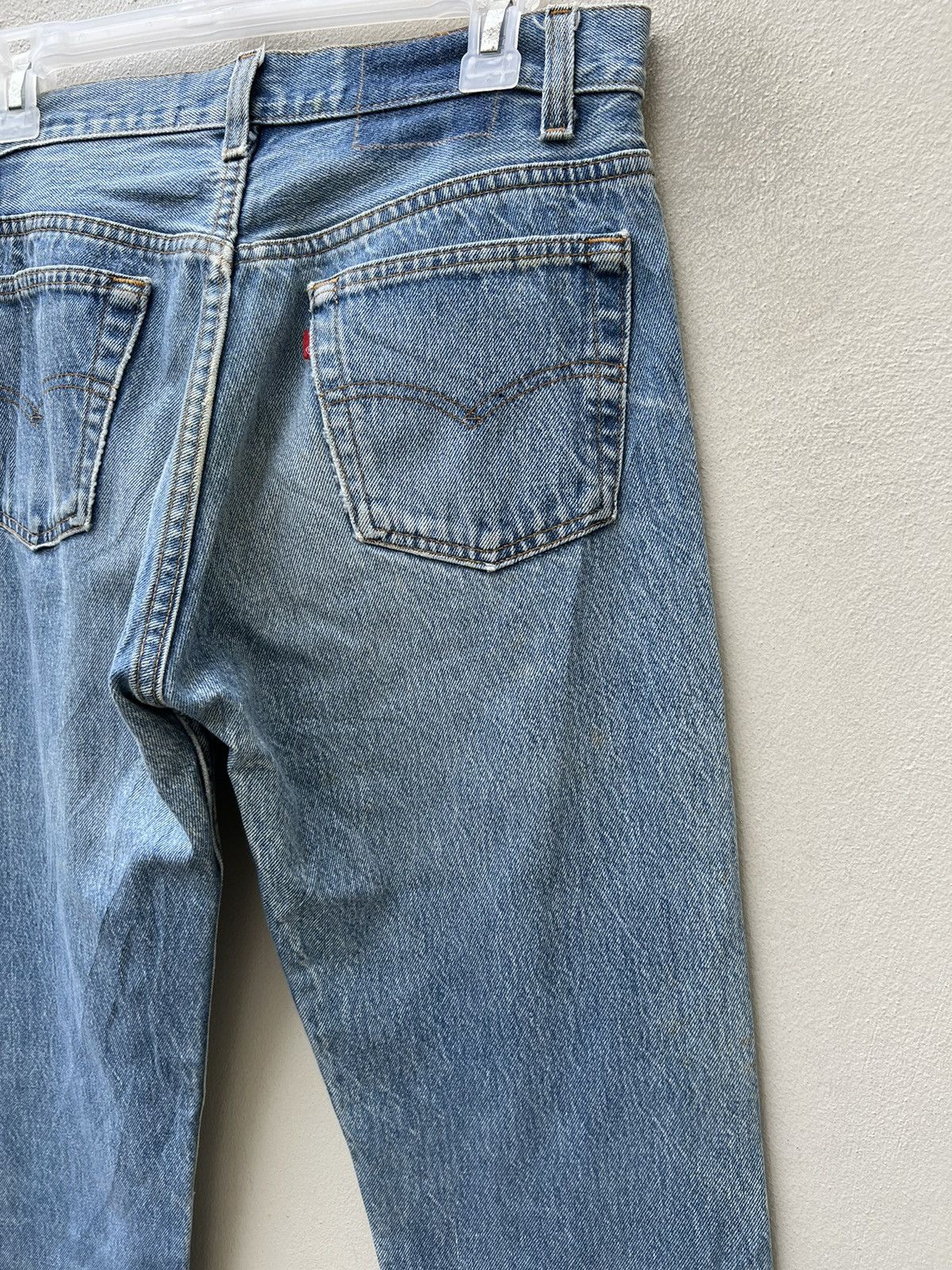 Levi's Vintage 80s Levi’s 501 Sun Faded Blue Denim Jeans Size US 30 / EU 46 - 19 Thumbnail
