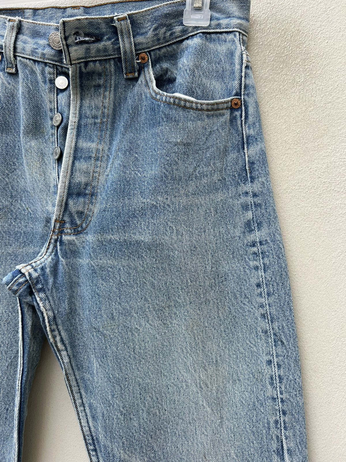 Levi's Vintage 80s Levi’s 501 Sun Faded Blue Denim Jeans Size US 30 / EU 46 - 12 Thumbnail