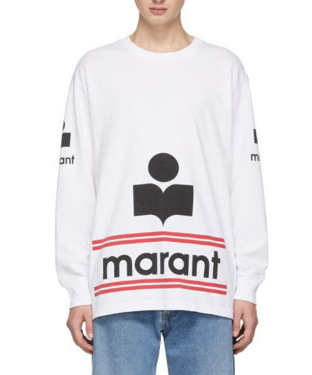 Isabel Marant ISABEL MARANT GIANNI LOGO LS T-SHIRT Size US S / EU 44-46 / 1 - 1 Thumbnail