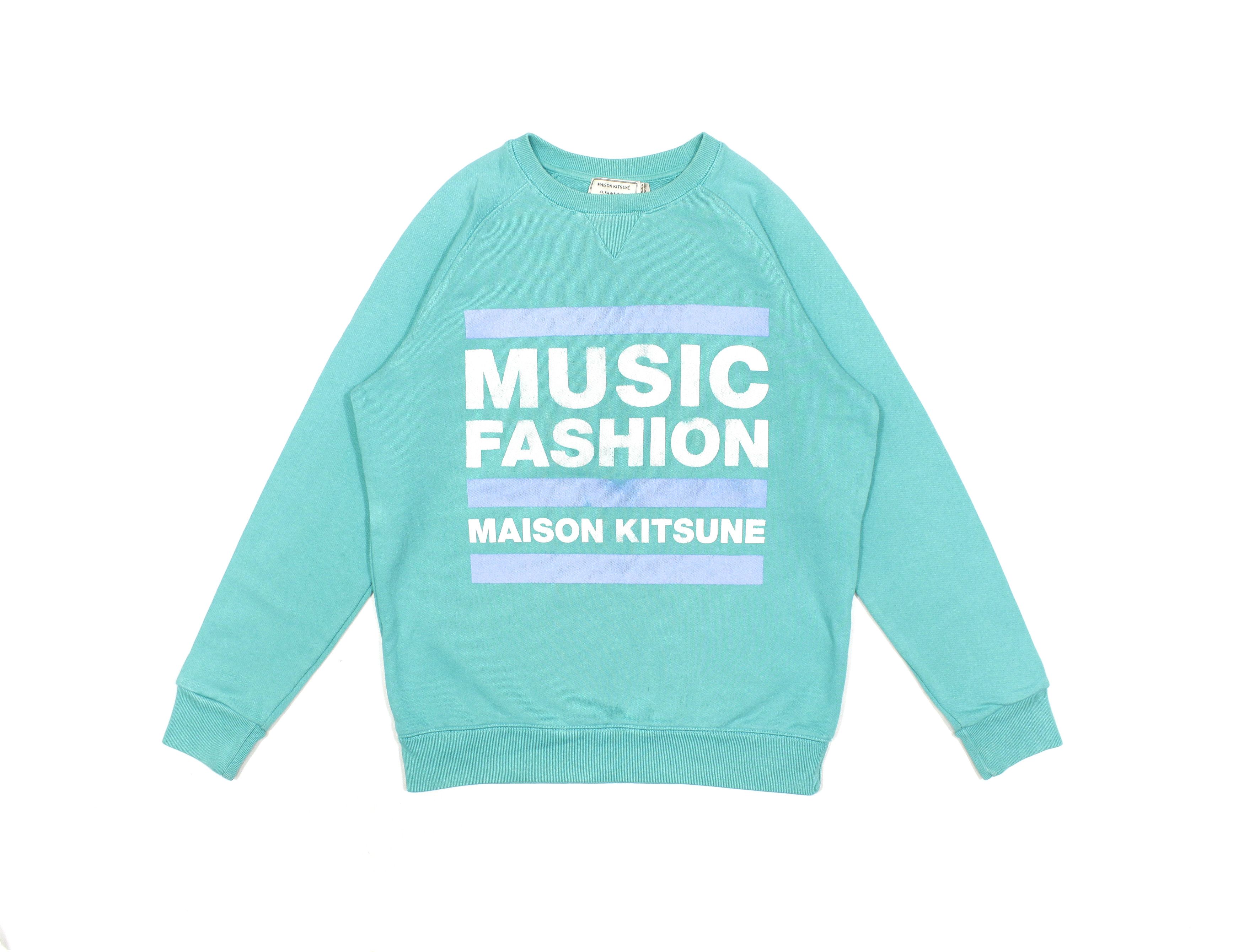Maison Kitsune Music Fashion Big Logo Sweatshirt | Grailed