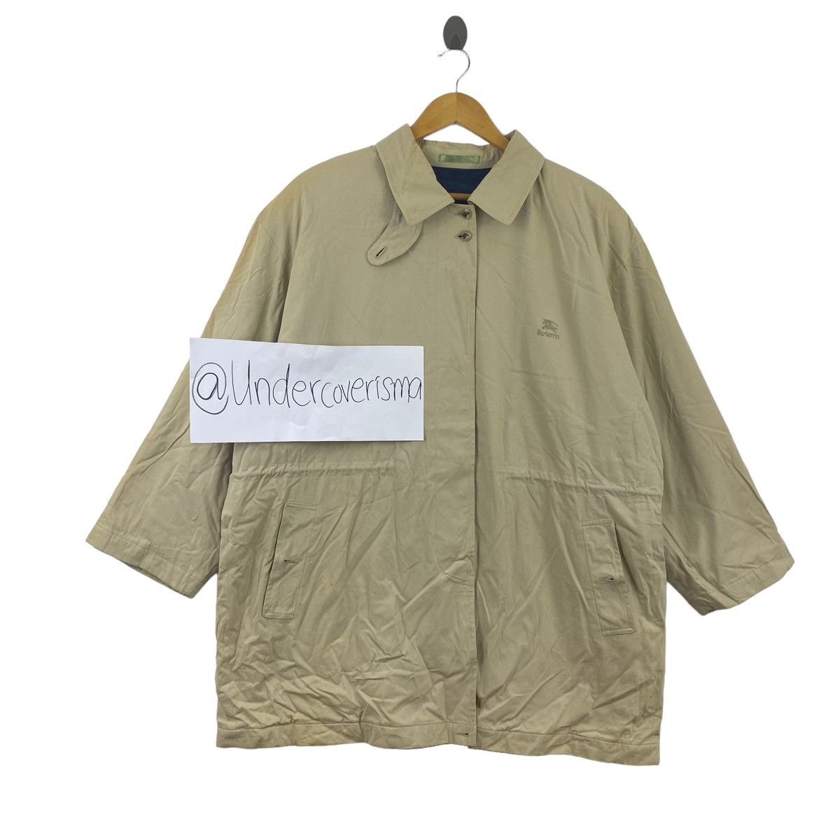 Vintage Vintage BURBERRYS Beige Parka Coat Jacket Size US XXL / EU 58 / 5 - 1 Thumbnail