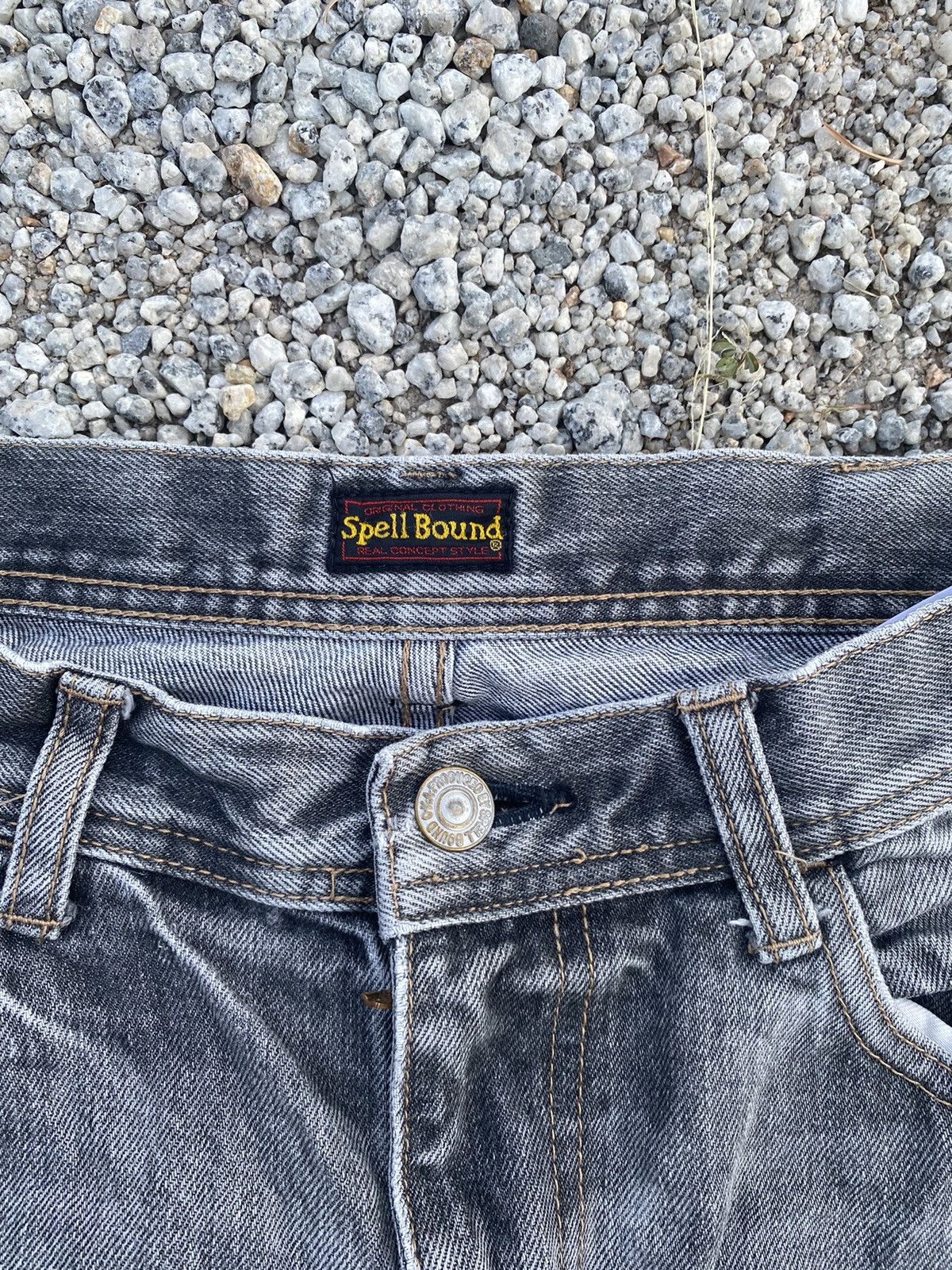 Japanese Brand × Spellbound Vtg SpellBound Cargo Jeans 7 Pocket Rare Size US 30 / EU 46 - 3 Thumbnail