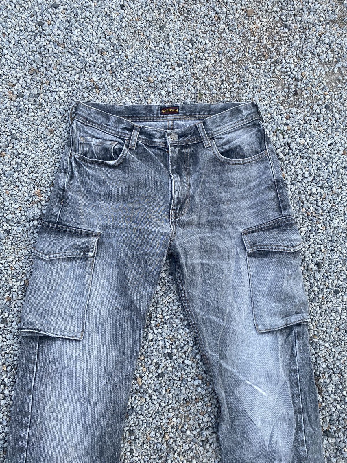 Japanese Brand × Spellbound Vtg SpellBound Cargo Jeans 7 Pocket Rare Size US 30 / EU 46 - 2 Thumbnail