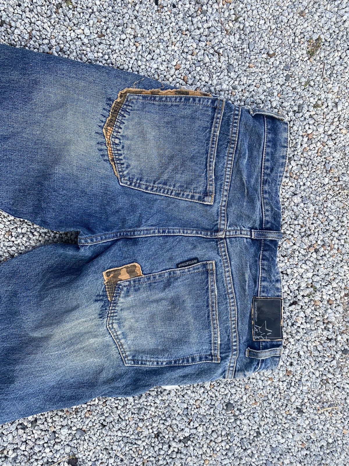 Jean Rattle Trap Distressed Patchwork Jeans Size US 32 / EU 48 - 5 Thumbnail
