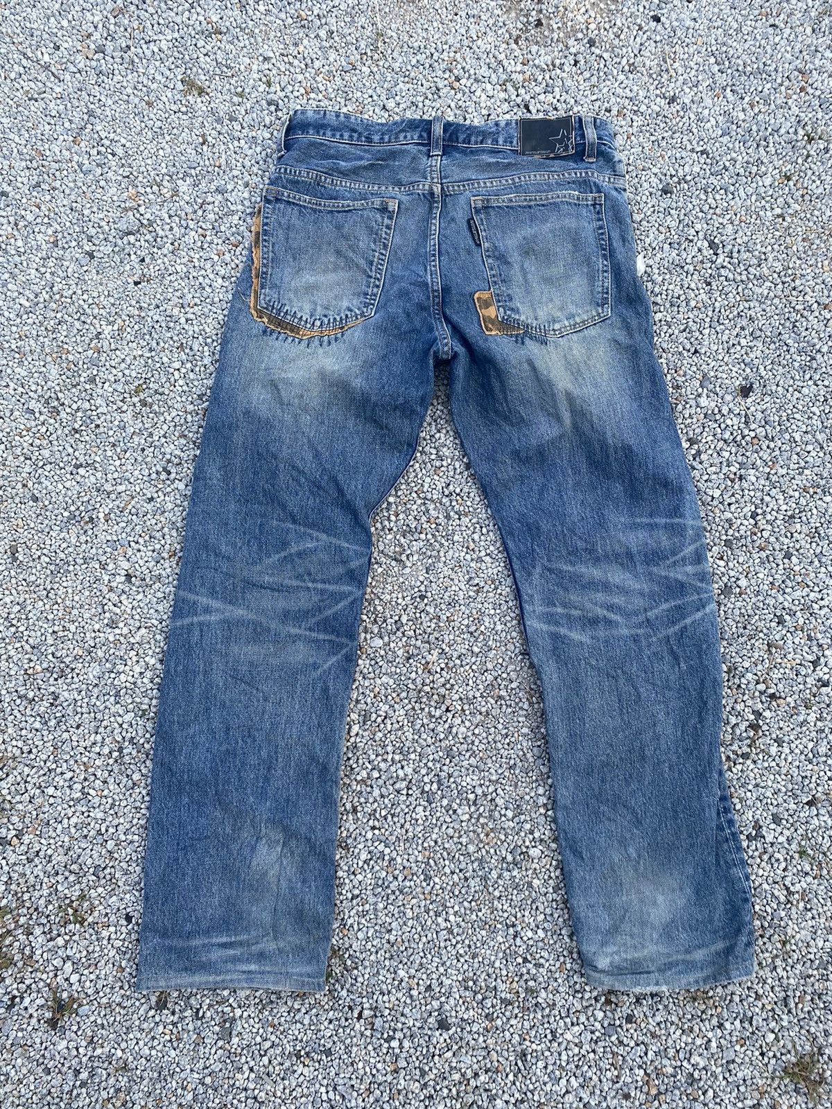 Jean Rattle Trap Distressed Patchwork Jeans Size US 32 / EU 48 - 7 Thumbnail
