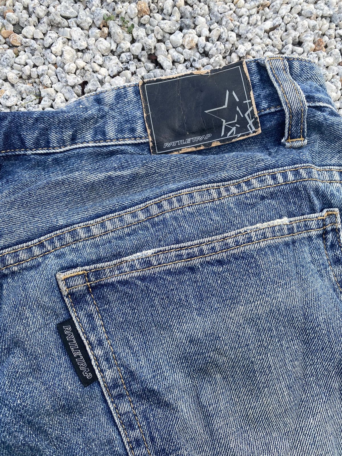 Jean Rattle Trap Distressed Patchwork Jeans Size US 32 / EU 48 - 6 Thumbnail