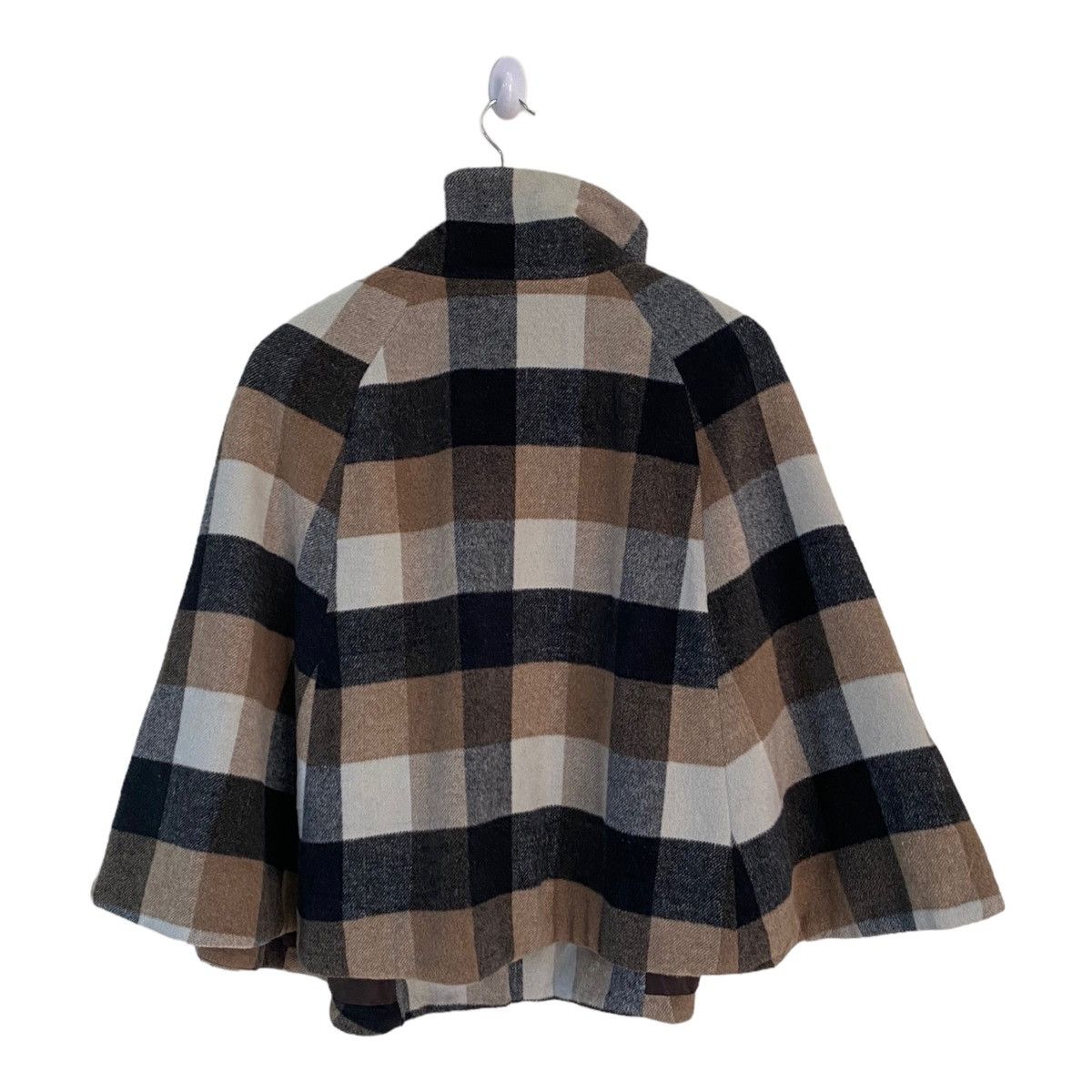 Cloak 🔥CP CUBE CHECKED TARTAN WOOL JAPAN DESIGNER CAPES CLOAKS Size US M / EU 48-50 / 2 - 4 Thumbnail