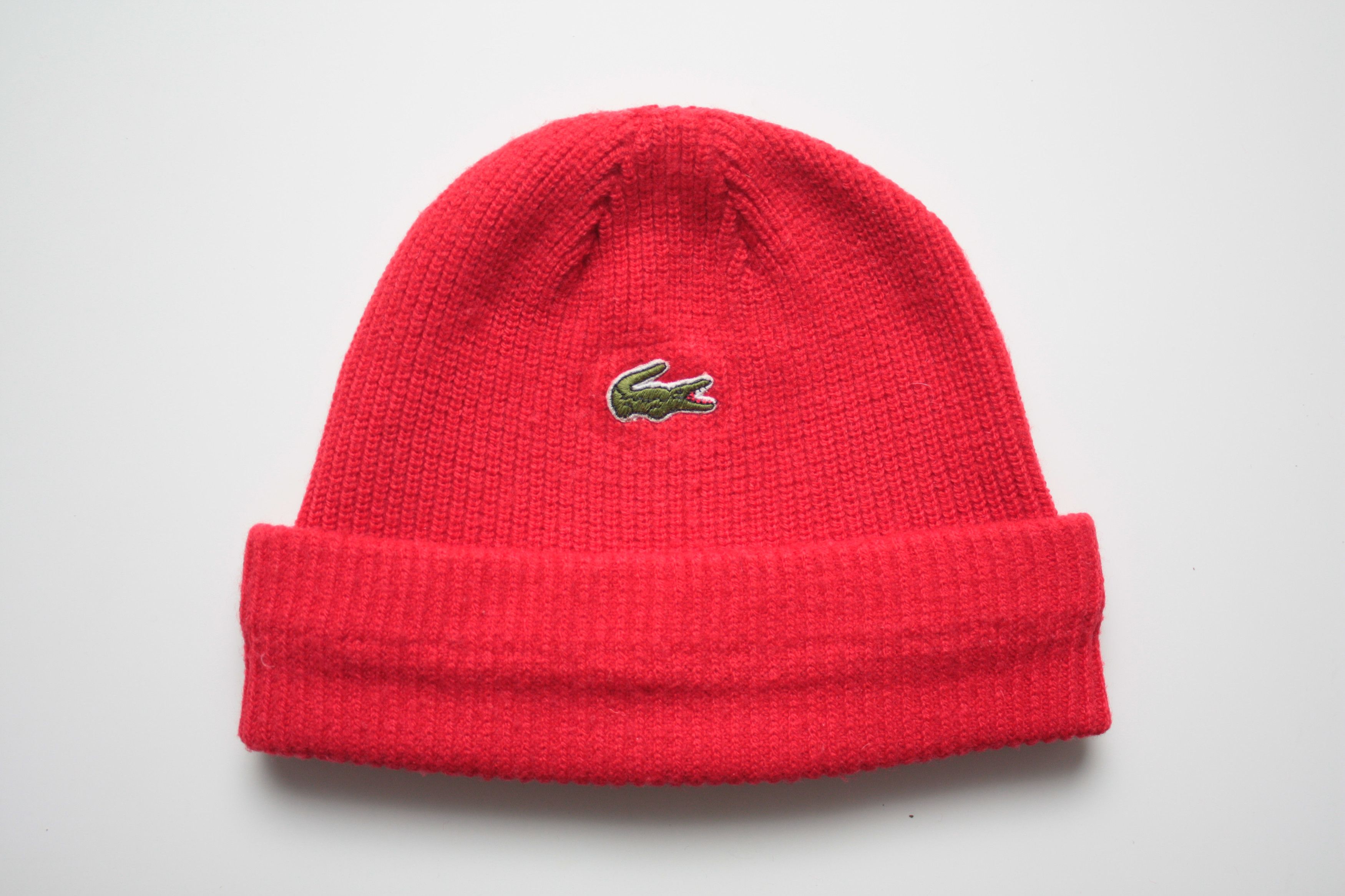 Lacoste Lacoste Vintage Red Hat Made In France Size ONE SIZE - 1 Thumbnail