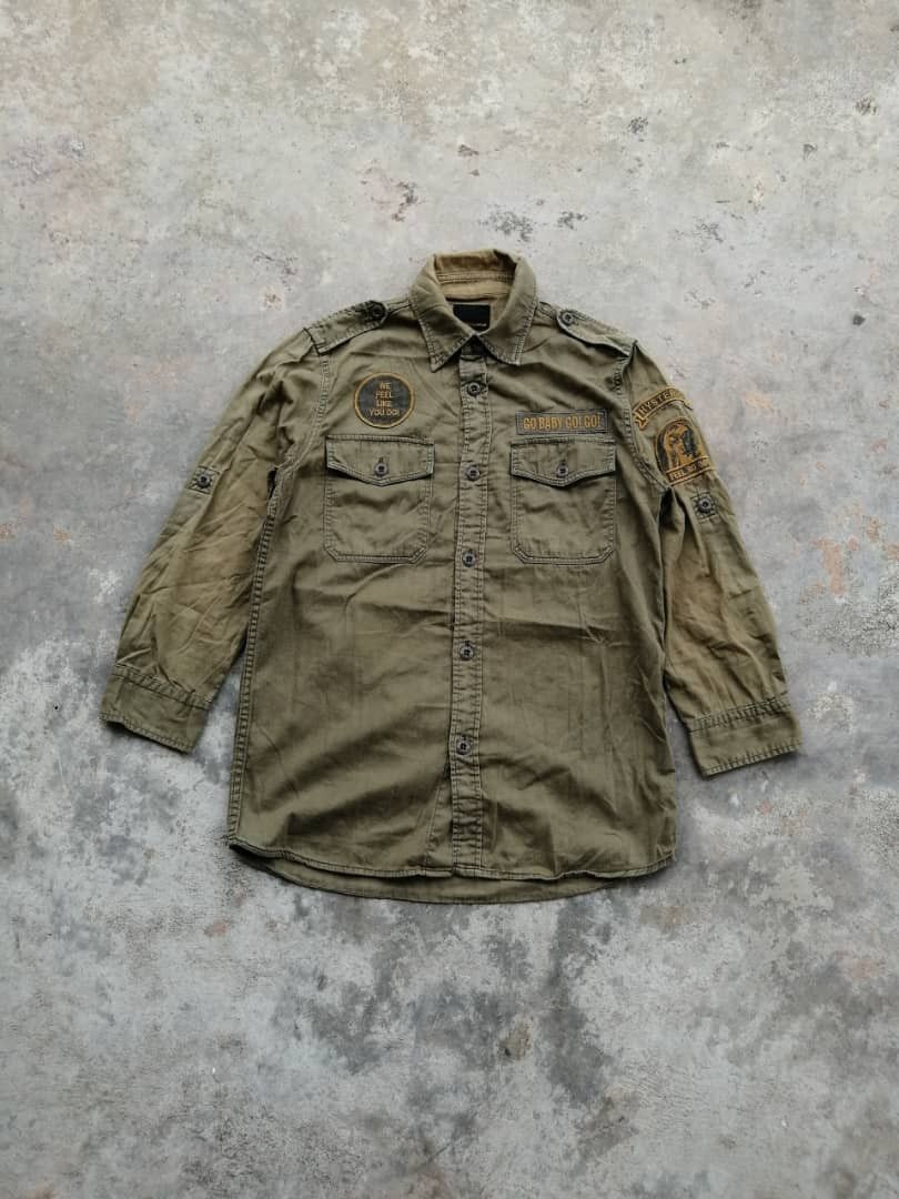 Hysteric Glamour × Vintage Vintage Hysteric Glamour Shirts Military Design Size US S / EU 44-46 / 1 - 1 Thumbnail