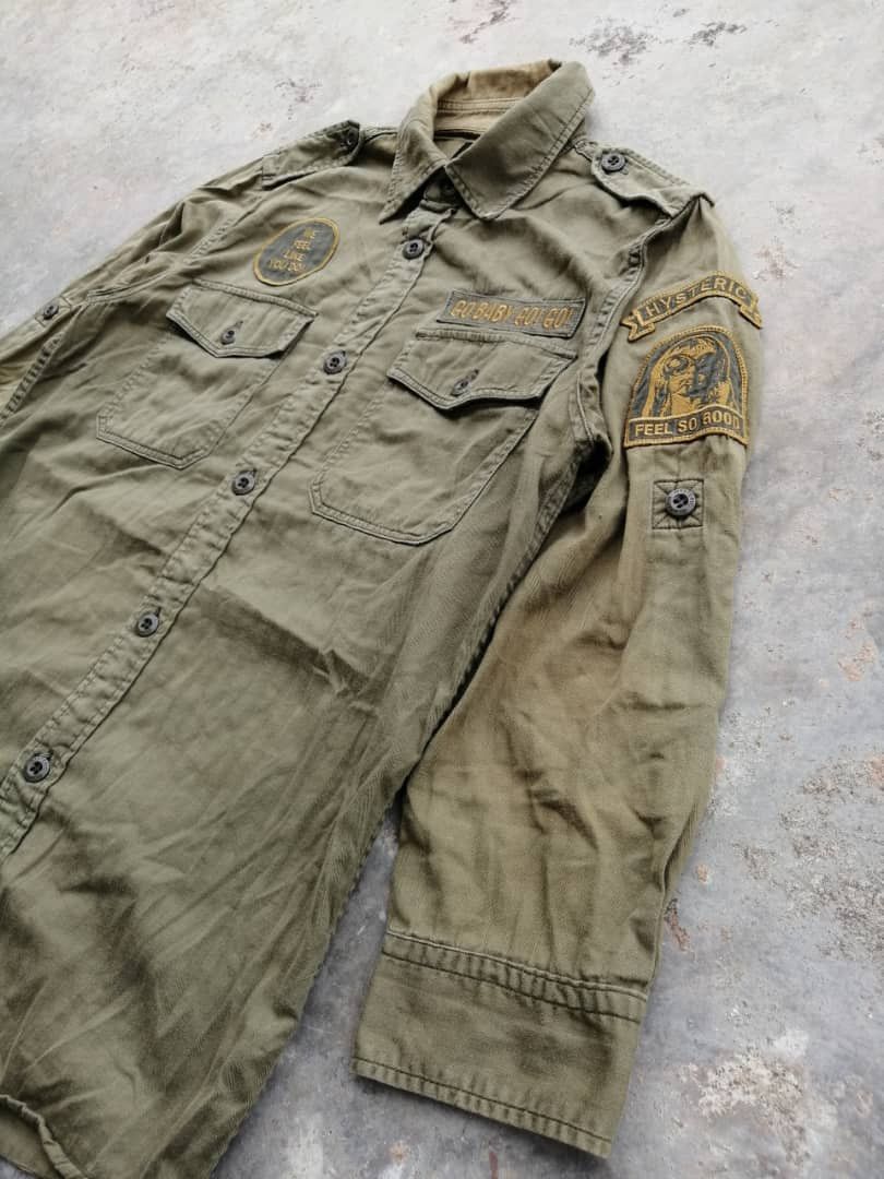 Hysteric Glamour × Vintage Vintage Hysteric Glamour Shirts Military Design Size US S / EU 44-46 / 1 - 9 Thumbnail