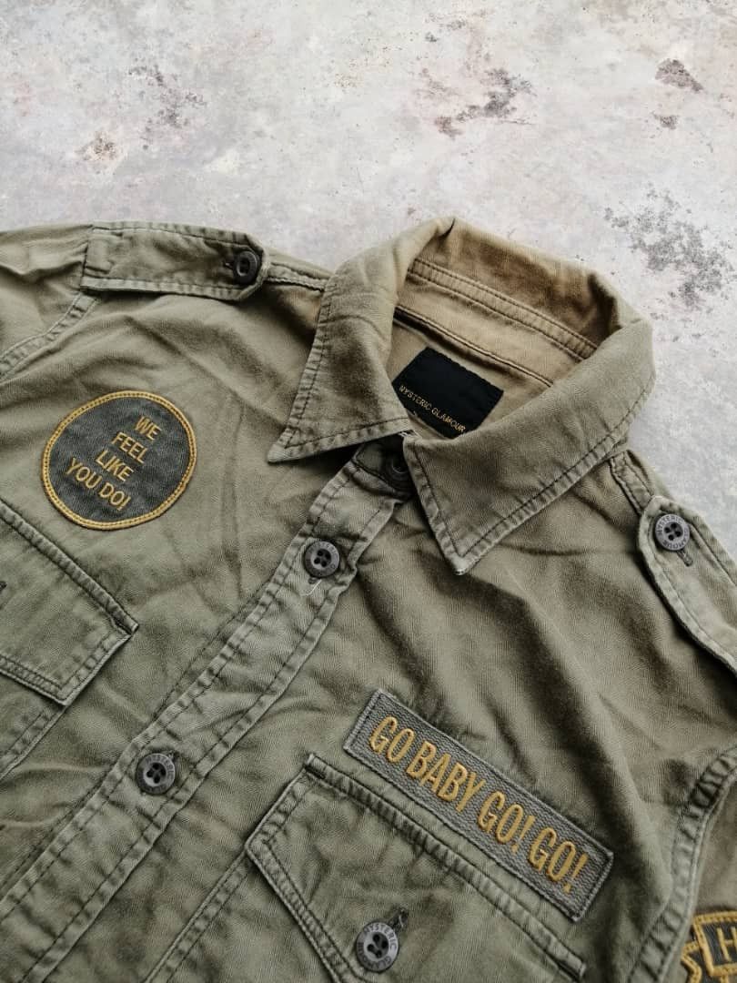 Hysteric Glamour × Vintage Vintage Hysteric Glamour Shirts Military Design Size US S / EU 44-46 / 1 - 11 Thumbnail