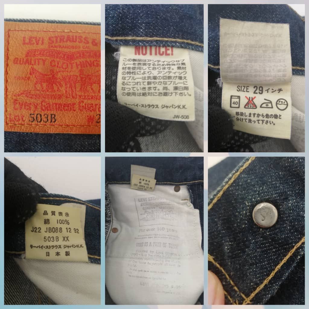 Levi's × Vintage Vintage Redline Levi's 503B Jeans Size US 28 / EU 44 - 3 Thumbnail