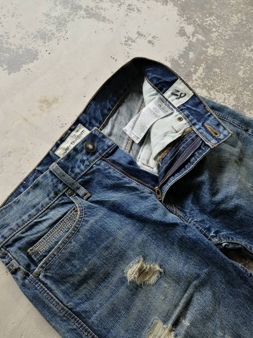 Jimmy Taverniti Distressed Faded Jimmy Taverniti Jeans Denims Size US 30 / EU 46 - 5 Thumbnail