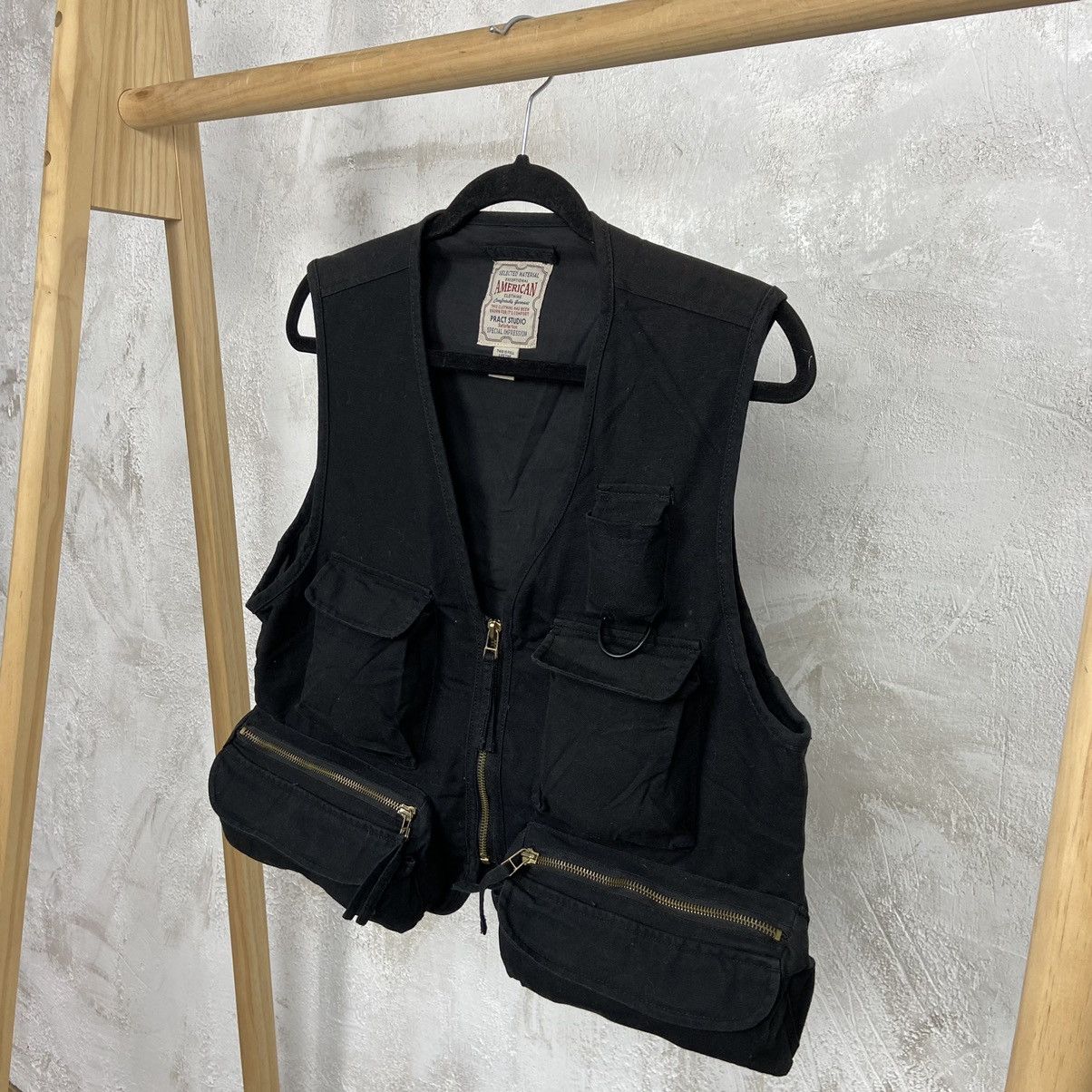 Japanese Brand BAGGY BONDAGE UTILITY HEAVY MULTIPOCKET VEST 1990s - № 2028 Size US M / EU 48-50 / 2 - 2 Thumbnail