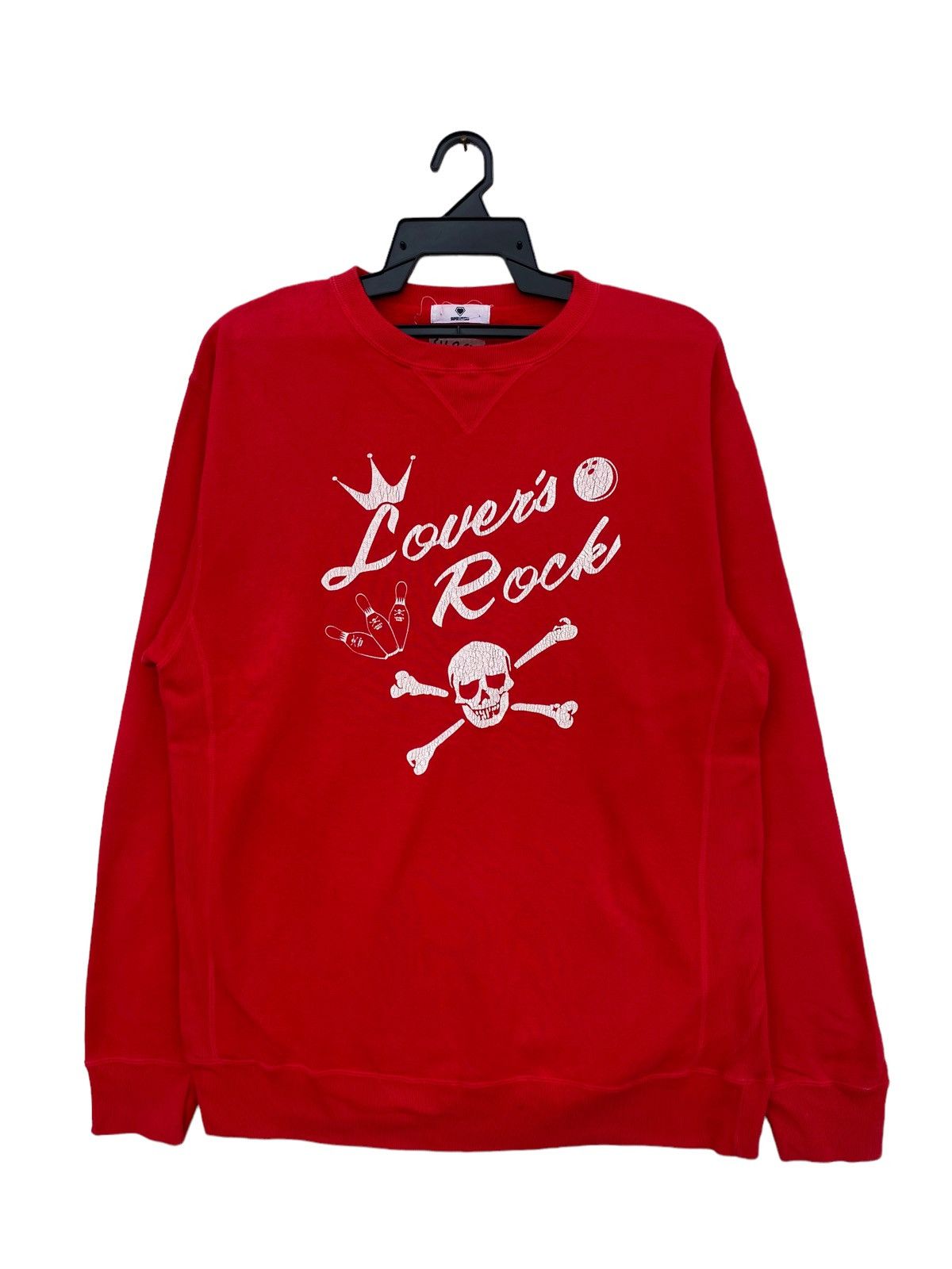 image of Seditionaries x Vintage Super Lover’S Lovers Rock Sweatshirt in Red, Men's (Size Medium)