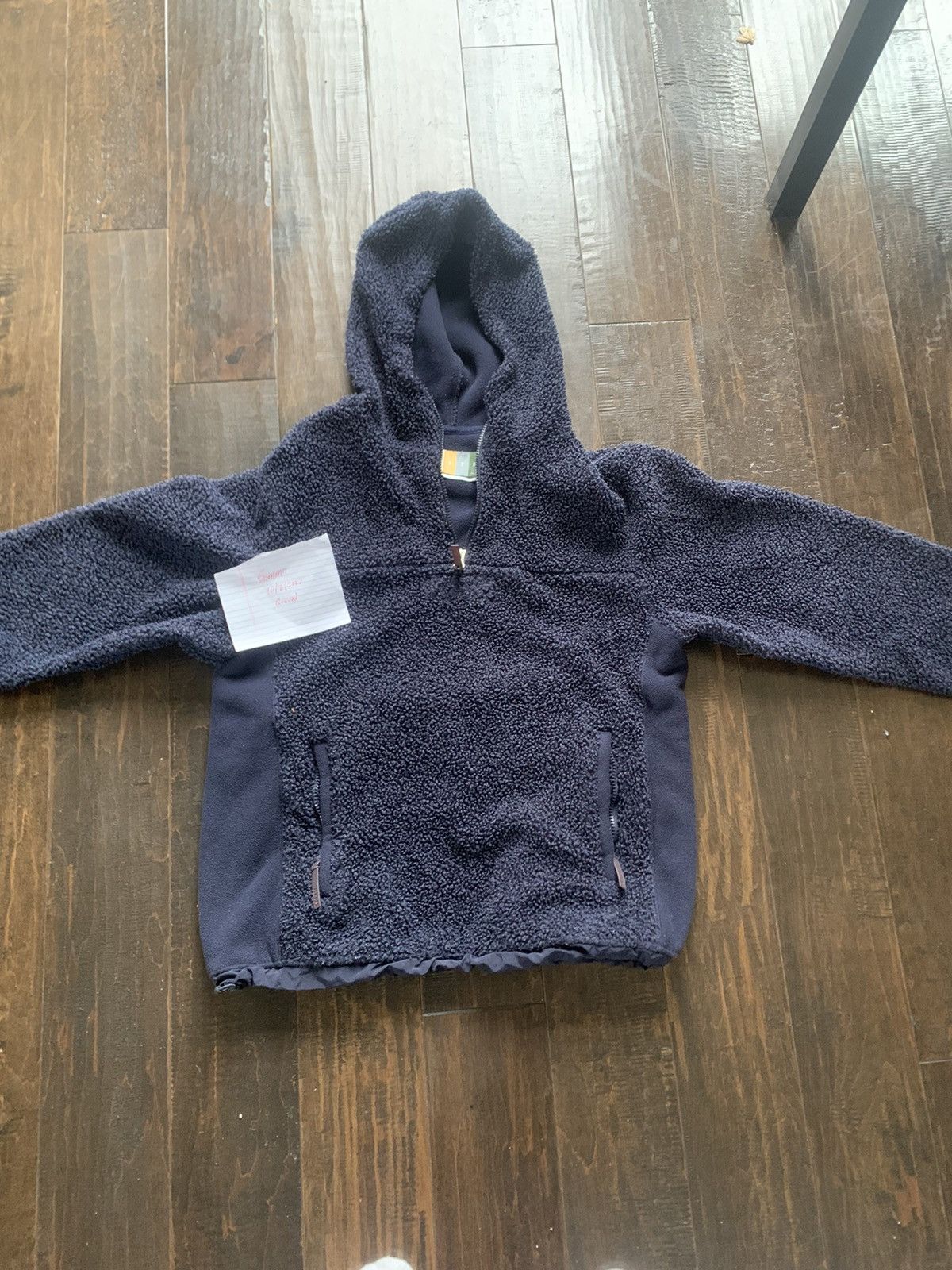Kith KITH BONDED SHERPA QUARTER ZIP HOODIE - NOCTURNAL | Grailed