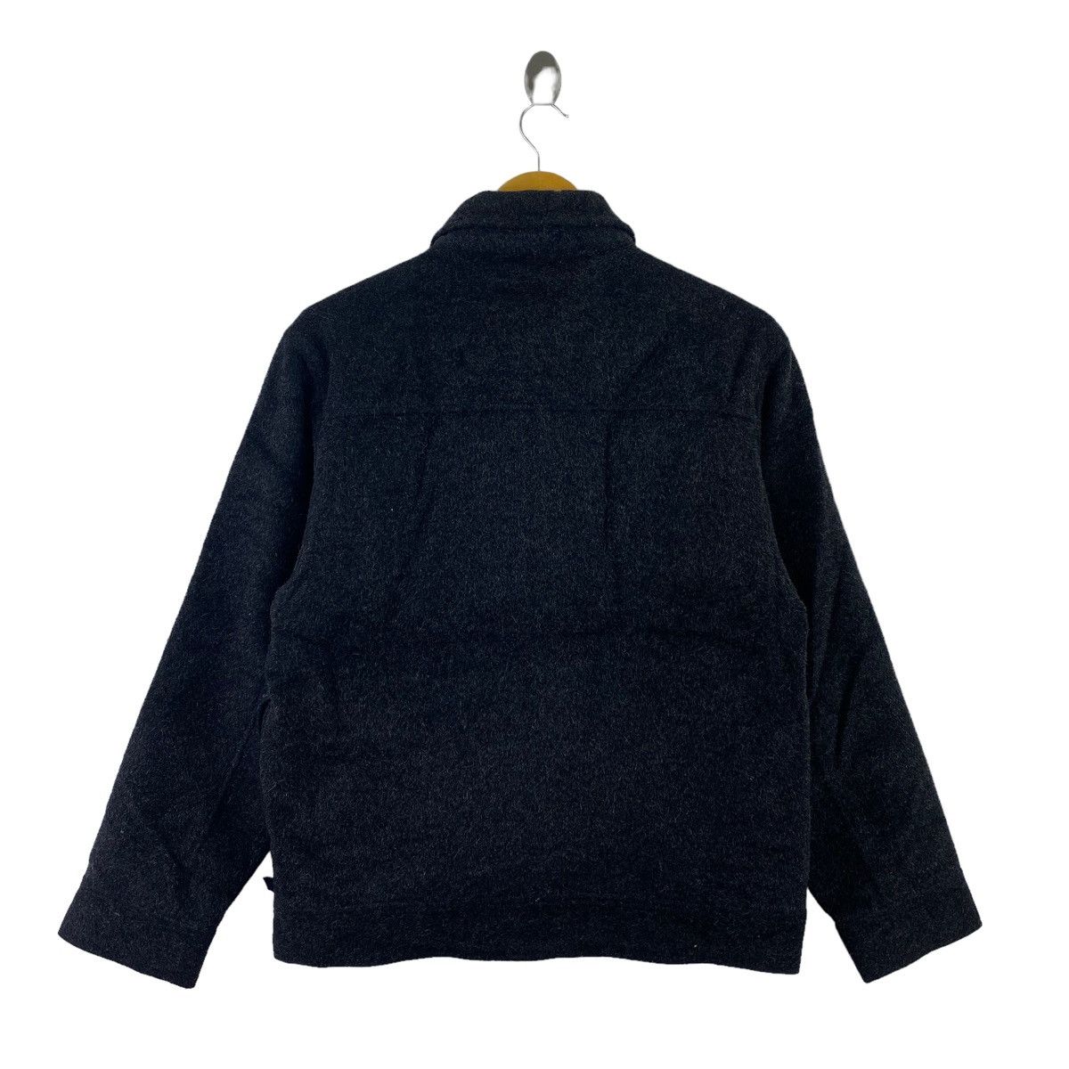 R.Newbold Vintage R.NEWBOLD Full Zipper Dark Grey Wool Coat Jacket Size US M / EU 48-50 / 2 - 5 Thumbnail