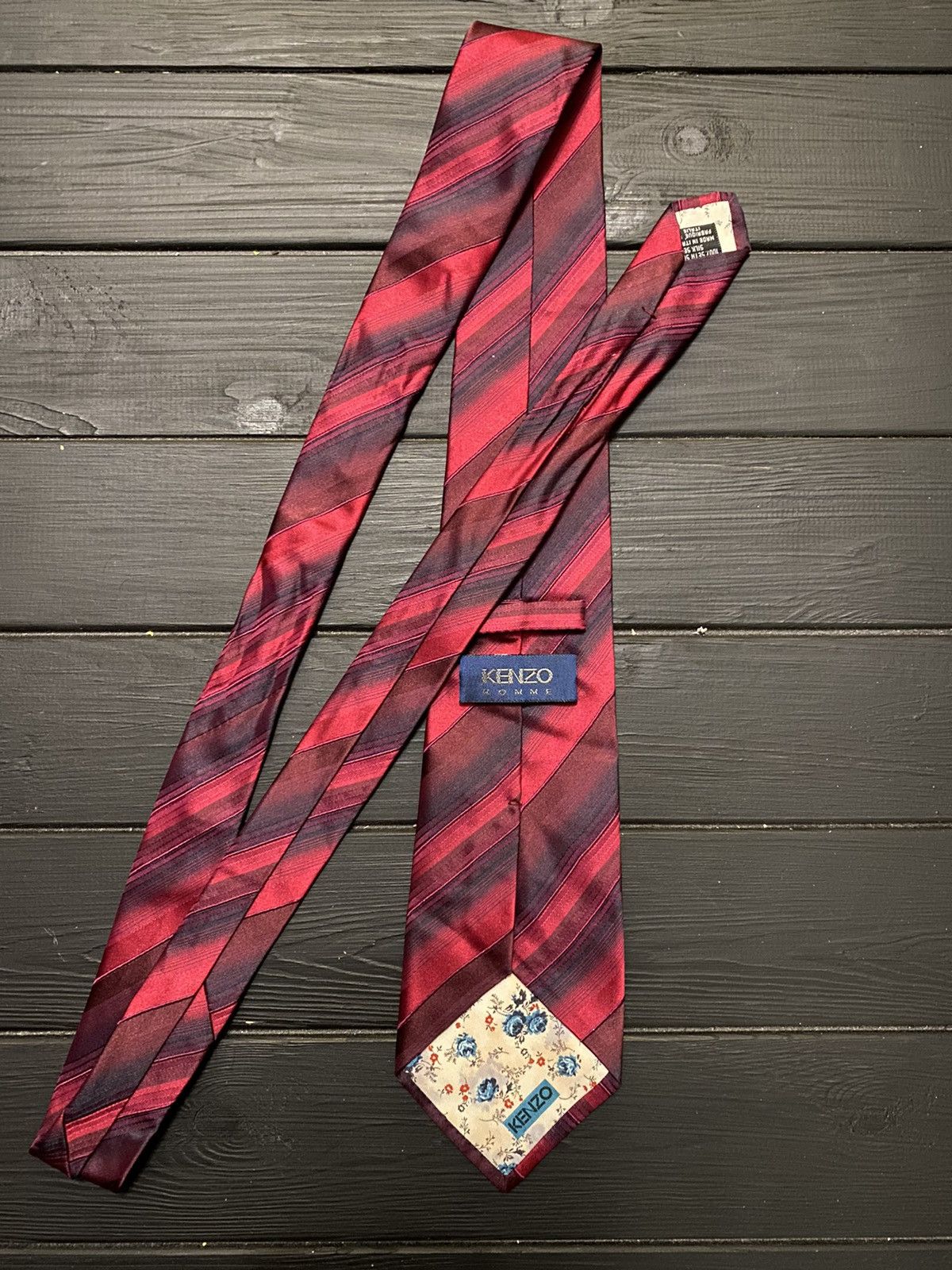 Kenzo Rare Luxury Kenzo Home Tie 100% silk made in Italy Size ONE SIZE - 2 Thumbnail
