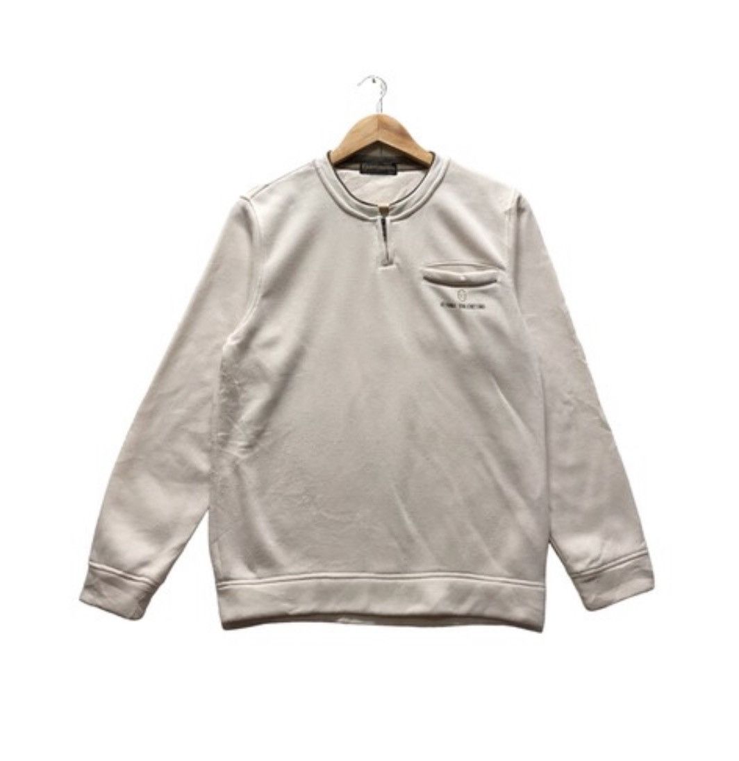 Gianni Valentino Sweatshirt HalfZipper Small Logo Embroidery