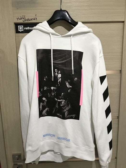 Off white discount caravaggio hoodie ss17