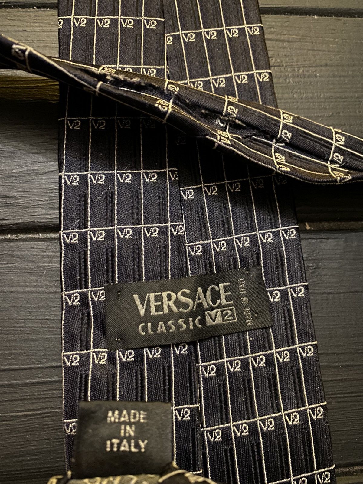 Versace Rare Monogram Tie Versace Classic V2 Luxury Size ONE SIZE - 4 Thumbnail