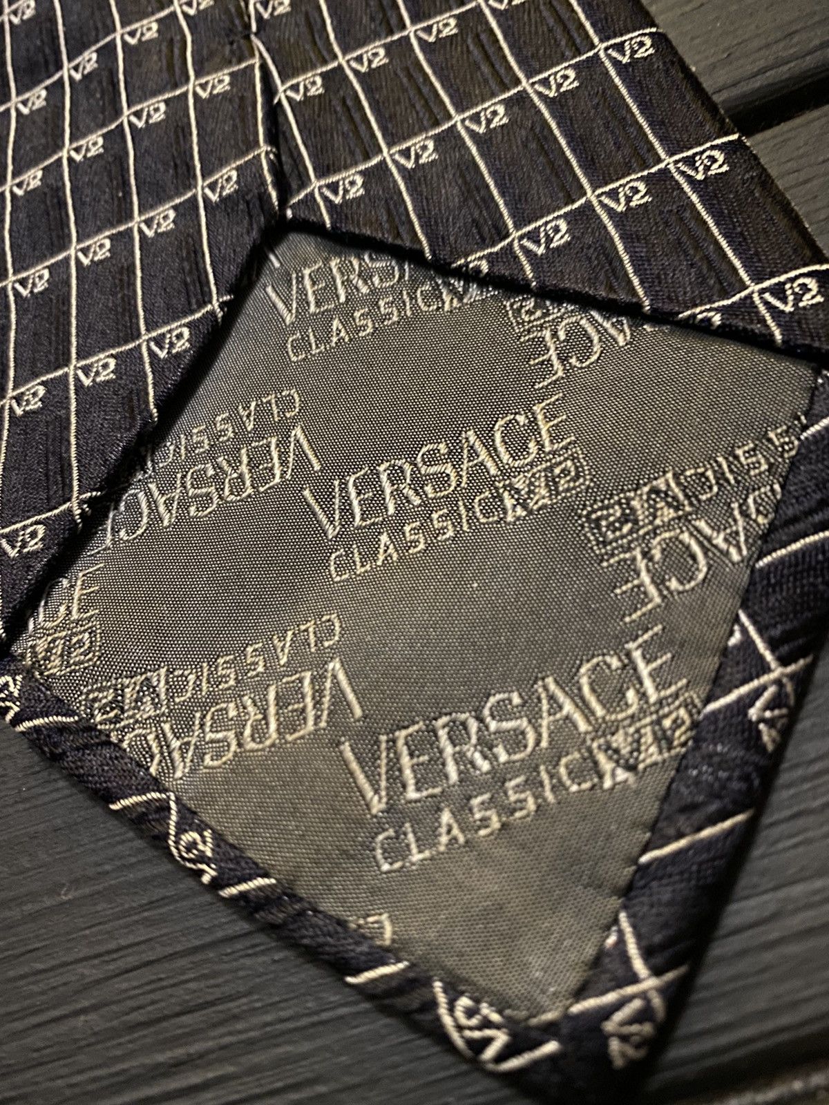 Versace Rare Monogram Tie Versace Classic V2 Luxury Size ONE SIZE - 5 Thumbnail